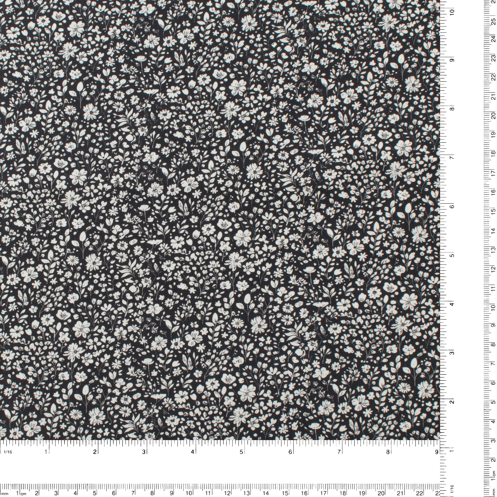 Printed Cotton - Lillibet Floral - 019 - Black - Image 3