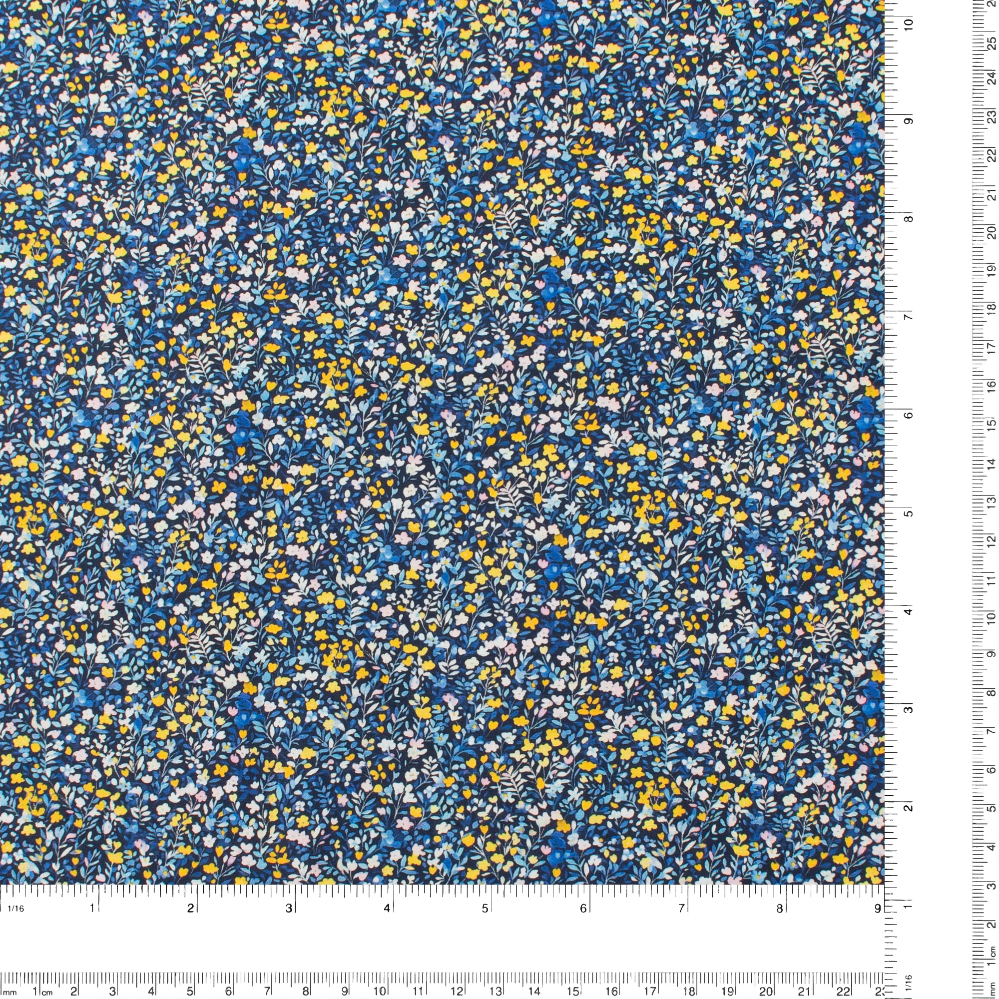 Printed Cotton - Lillibet Floral - 020 - Navy - Image 3