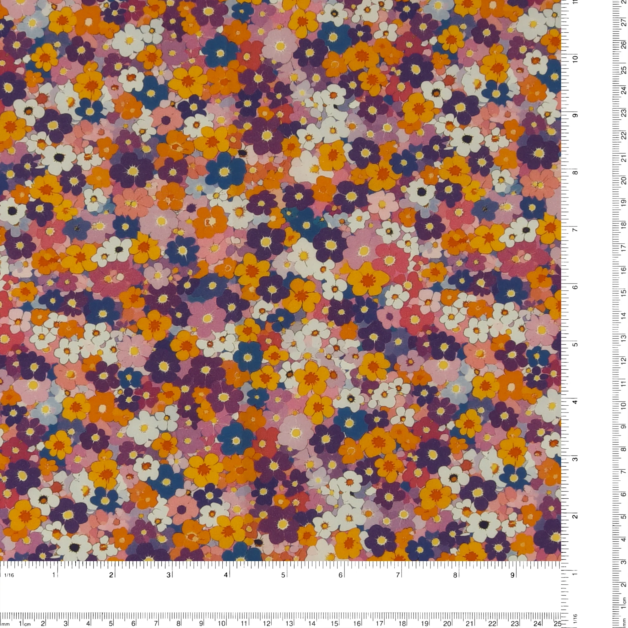 Printed Cotton - Lillibet Floral - 023 - Fiesta - Image 3