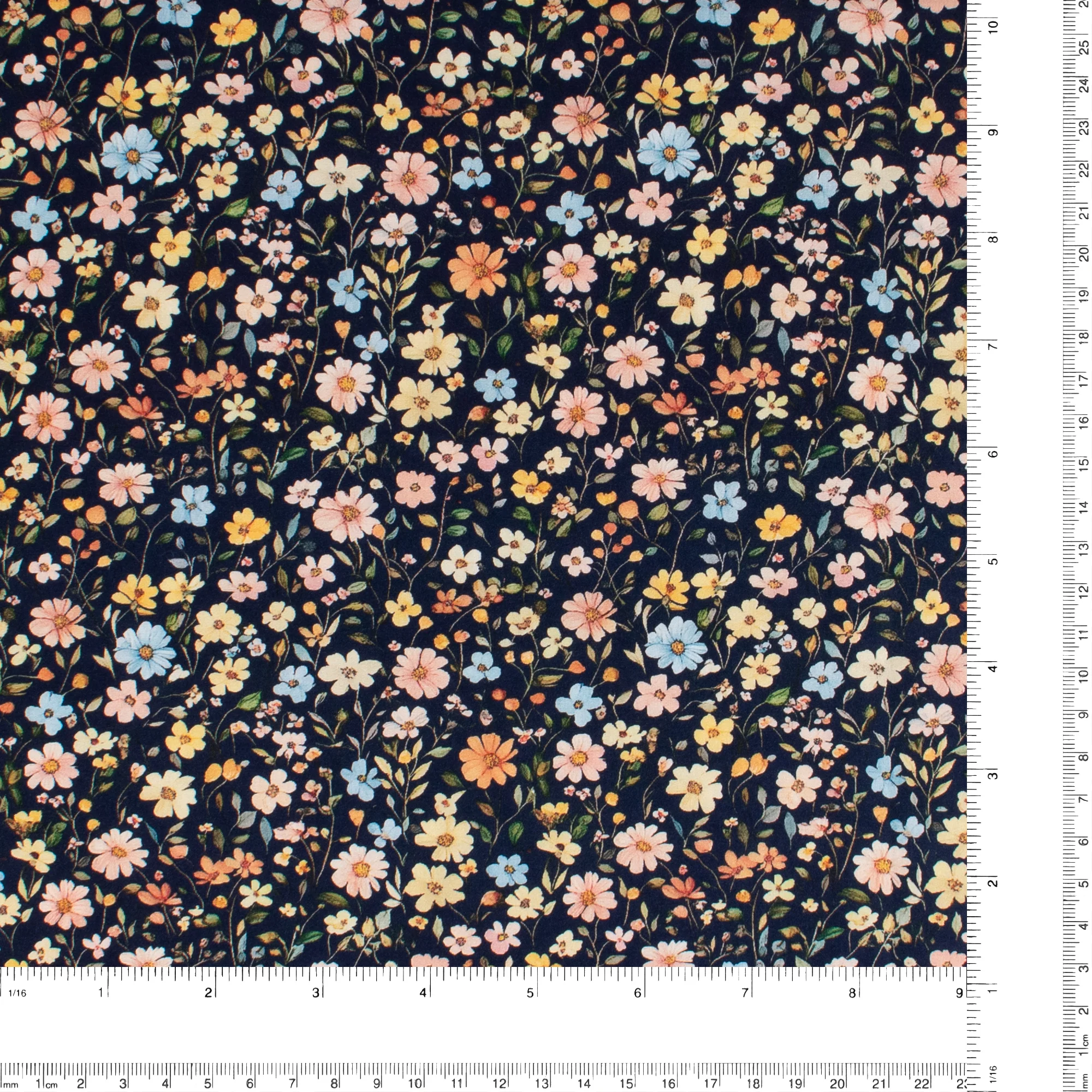 Printed Cotton - Lillibet Floral - 026 - Midnight - Image 3