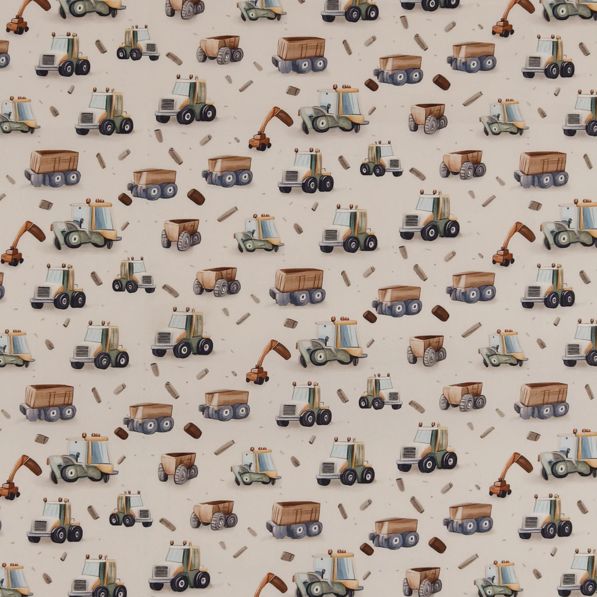 Printed Cotton - Little Ones - 002 - Light Beige