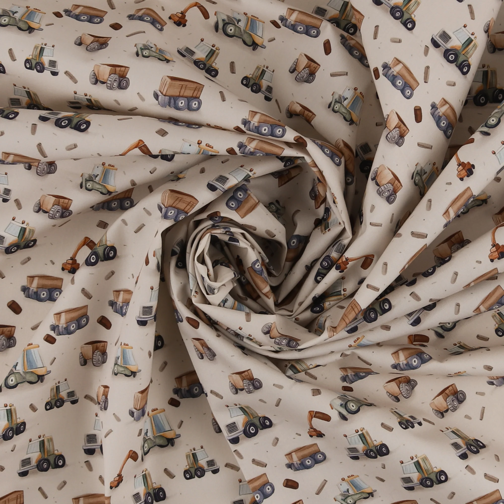 Printed Cotton - Little Ones - 002 - Light Beige - Image 2