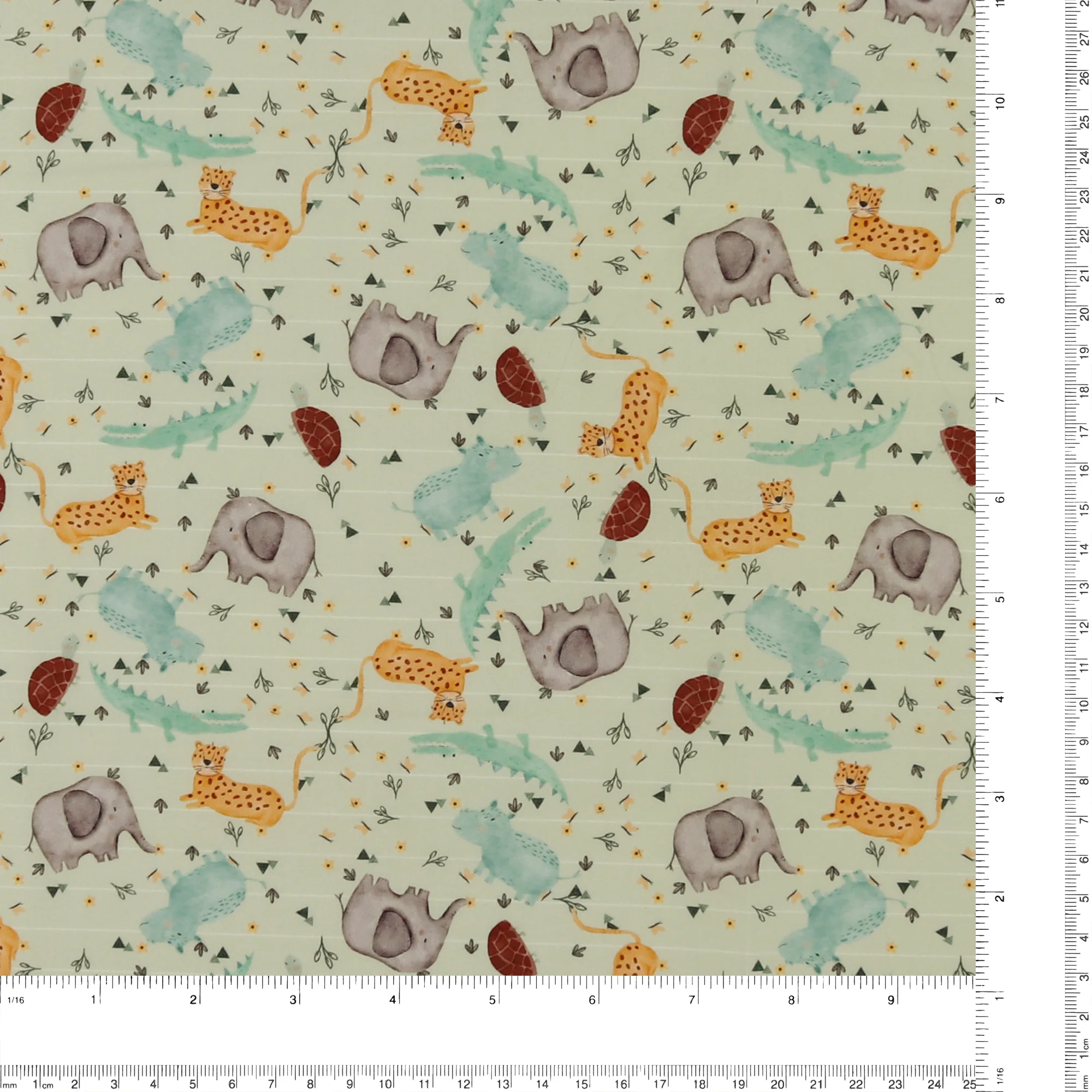 Printed Cotton - Little Ones - 004 - Sage - Image 3