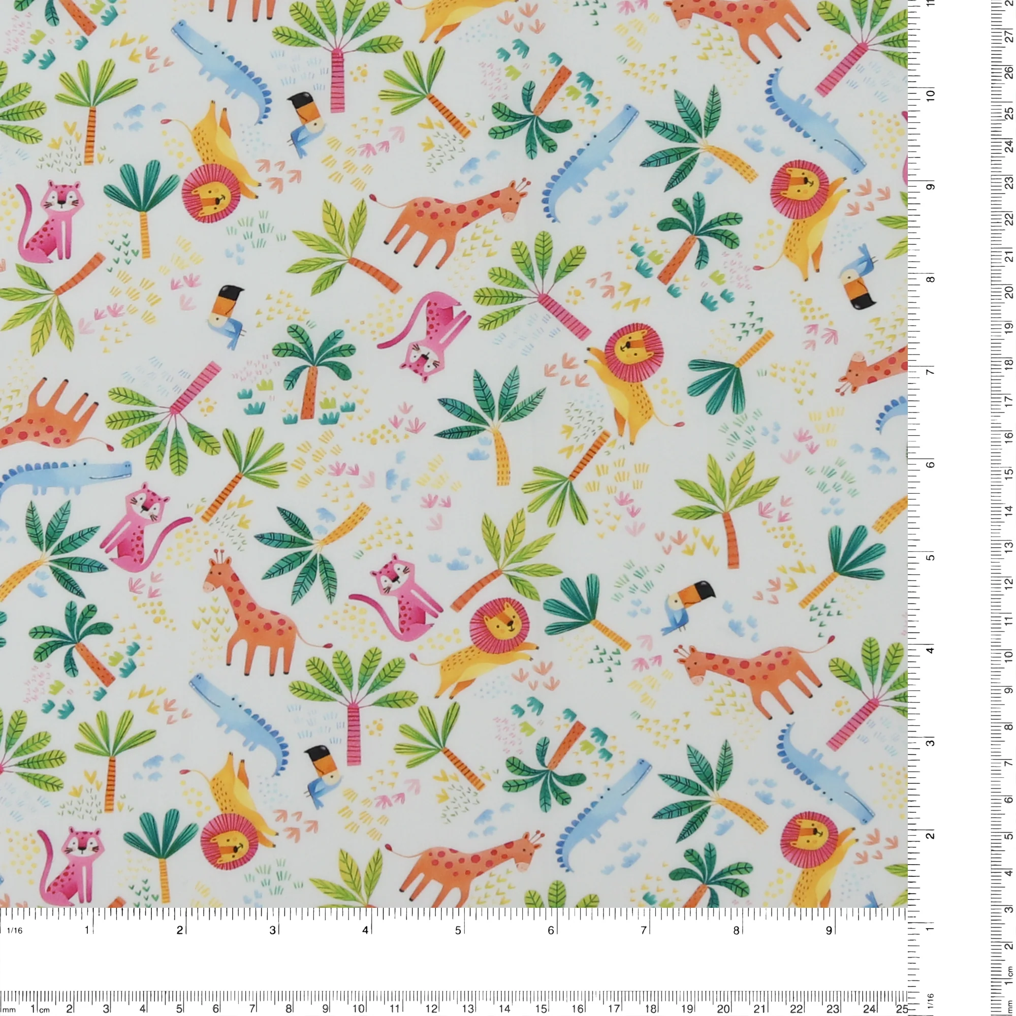 Printed Cotton - Little Ones - 005 - White - Image 3