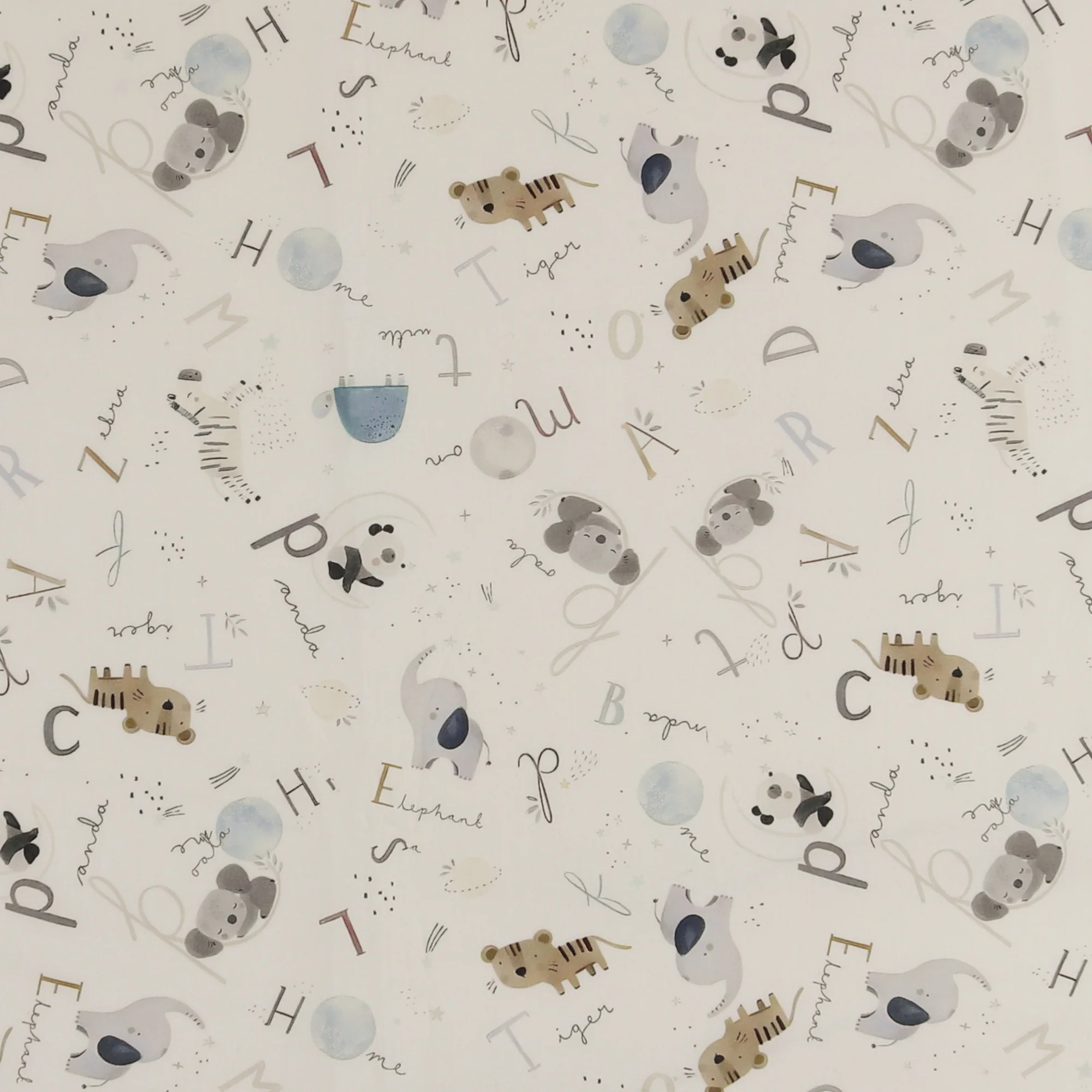 Printed Cotton - Little Ones - 009 - Offwhite