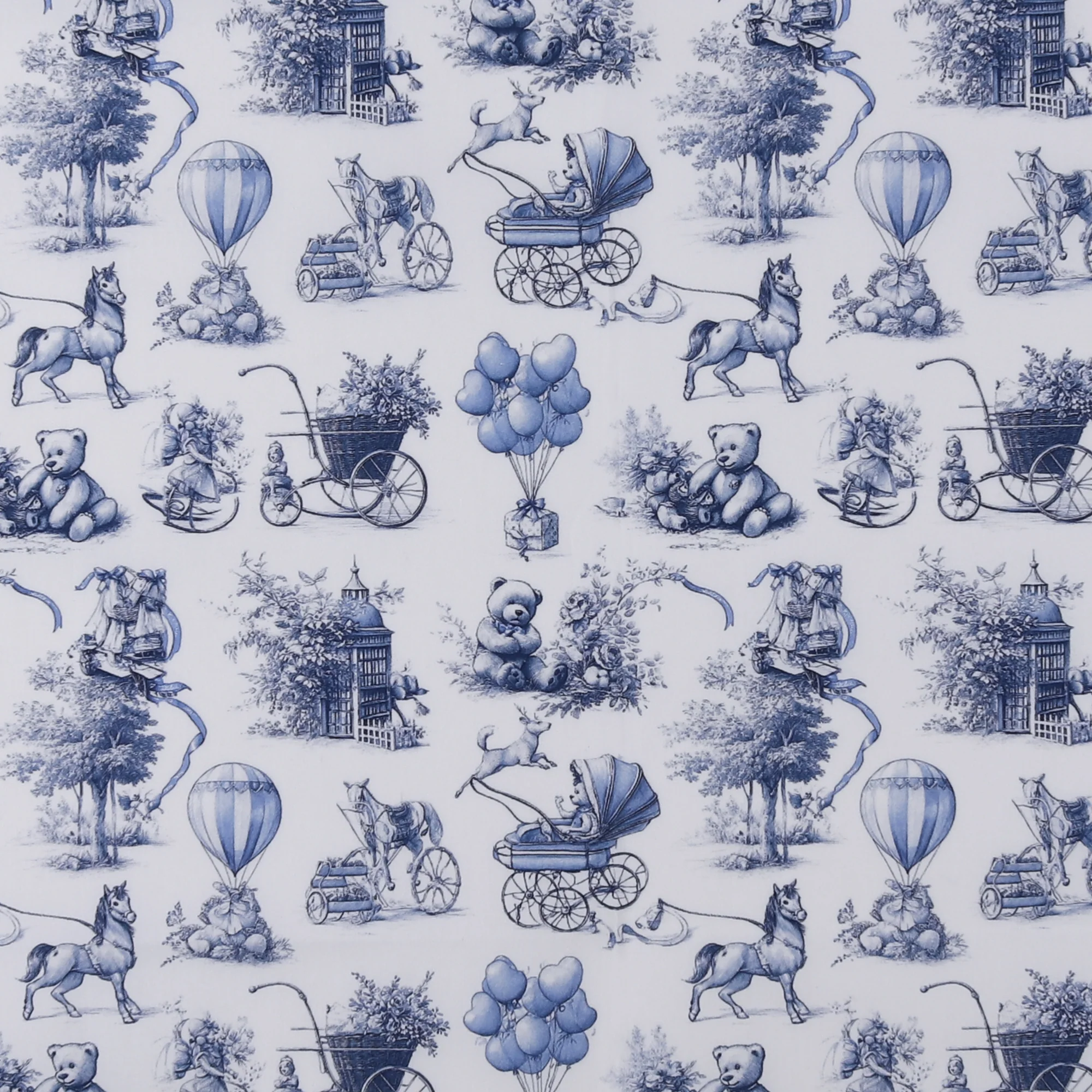 Printed Cotton - Little Ones - 014 - Blue