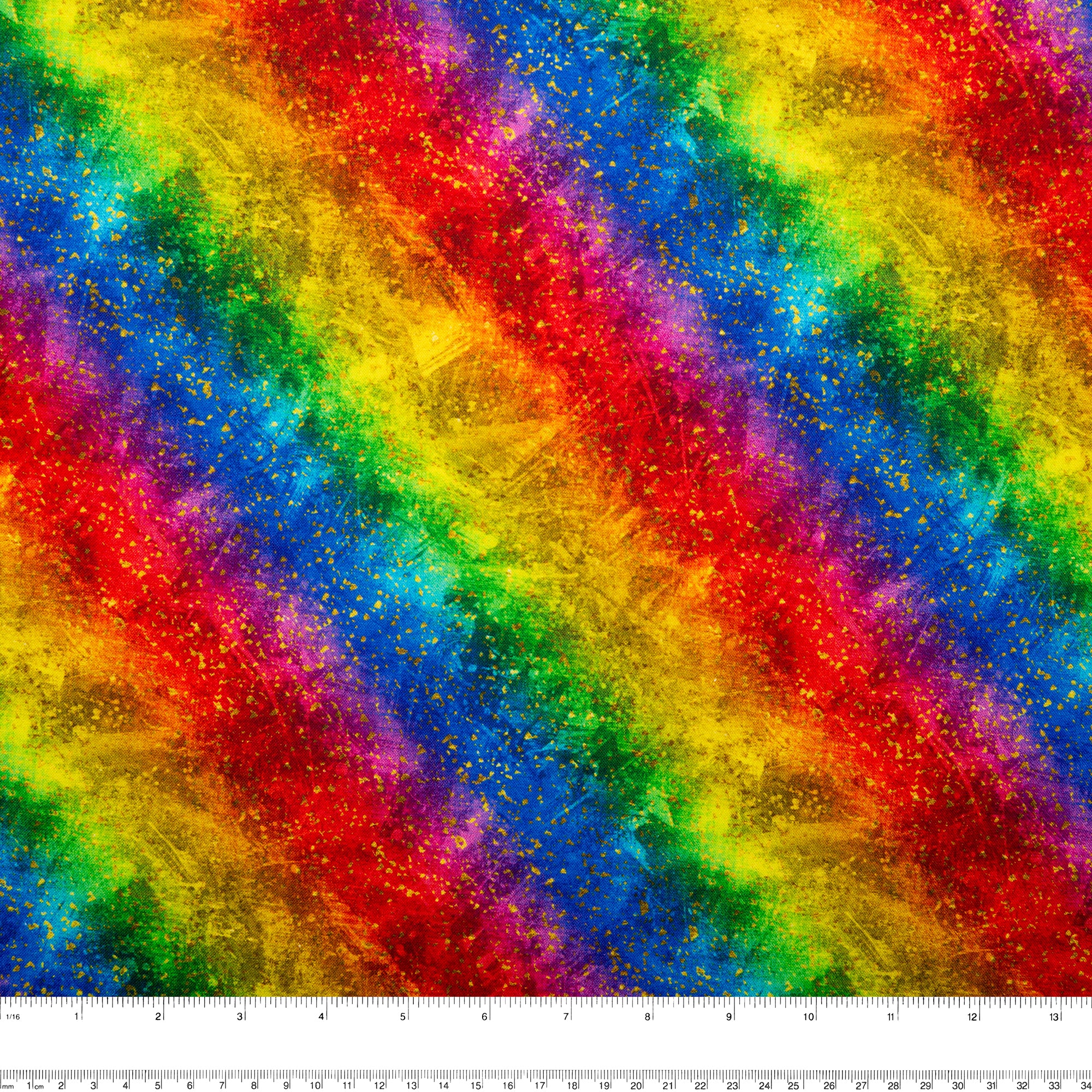 Printed Cotton - MOOK ESSENTIALS - Painted Rainbow - Image 3