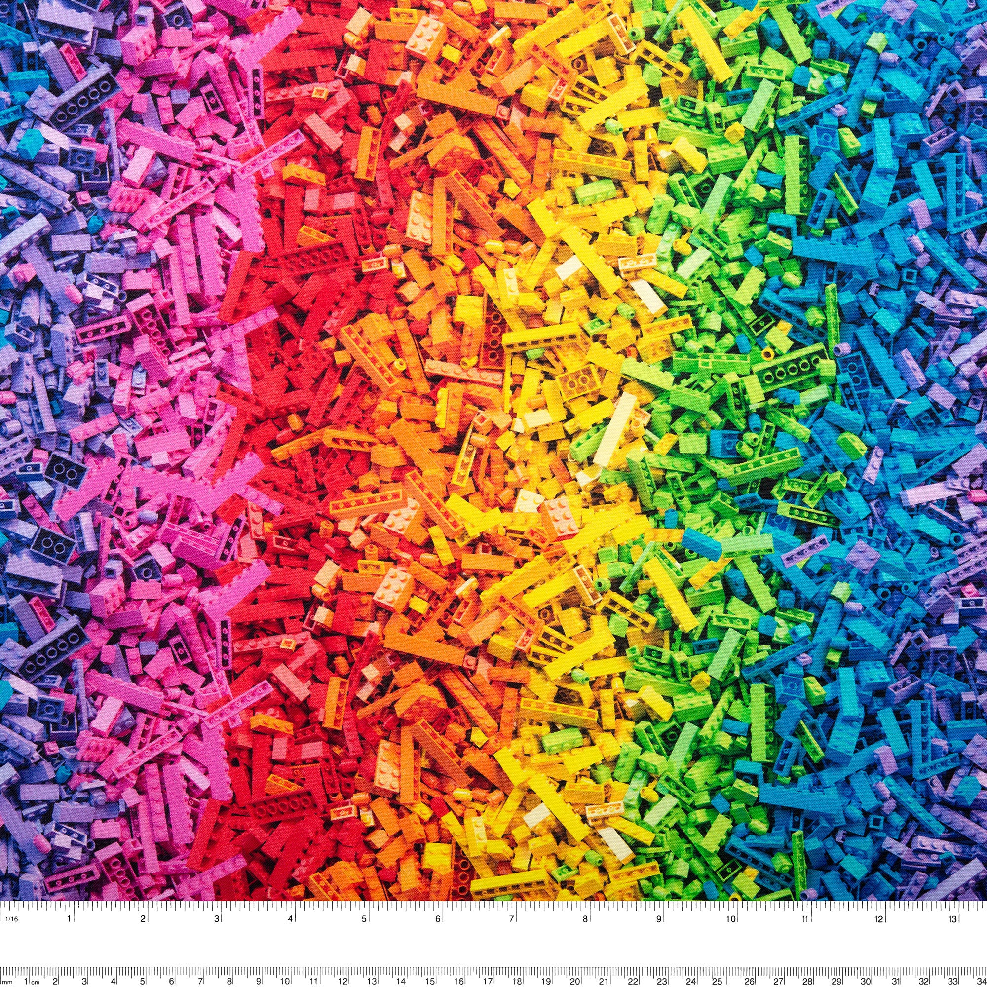 Printed Cotton - MOOK ESSENTIALS - Rainbow Blocks - Image 3