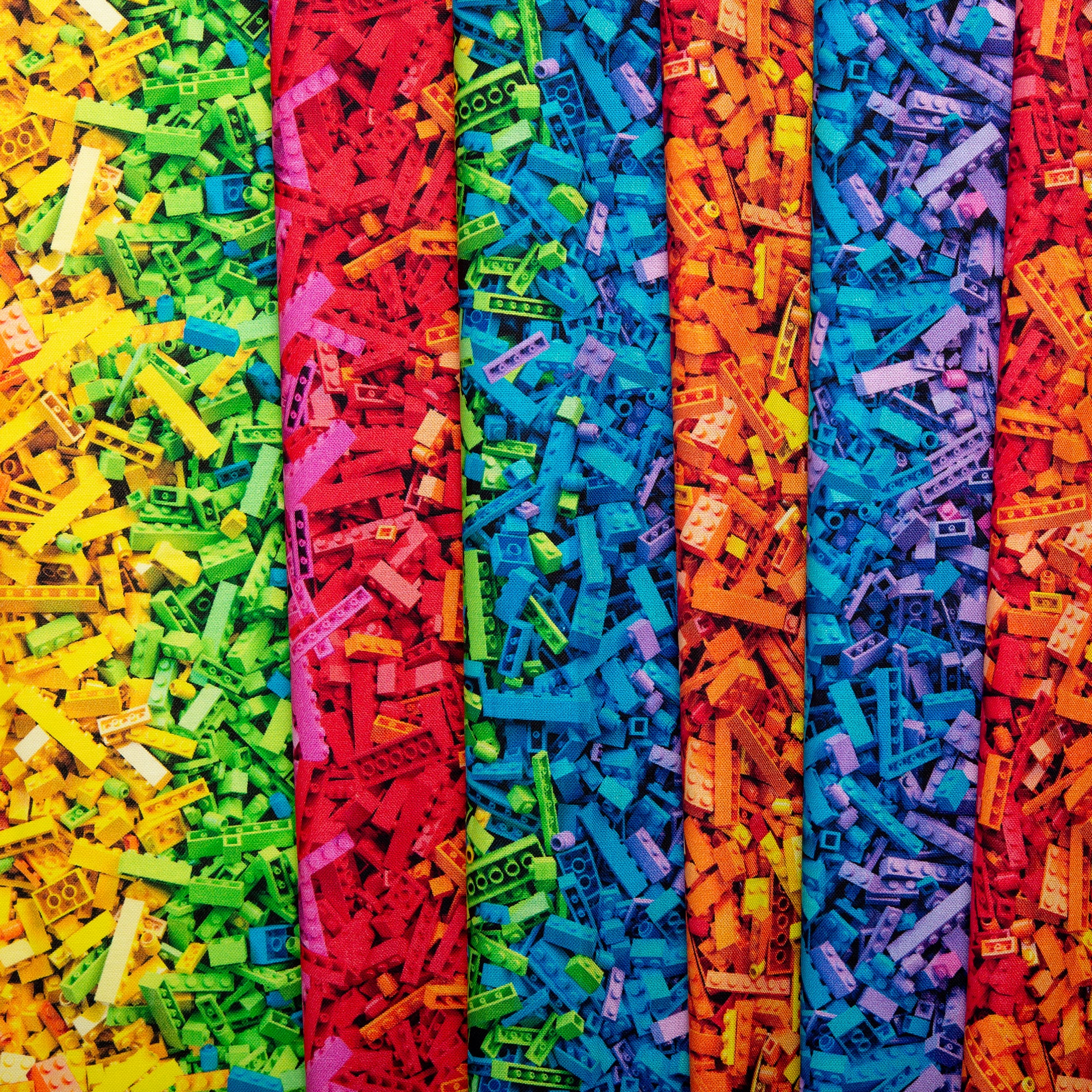 Printed Cotton - MOOK ESSENTIALS - Rainbow Blocks - Image 4