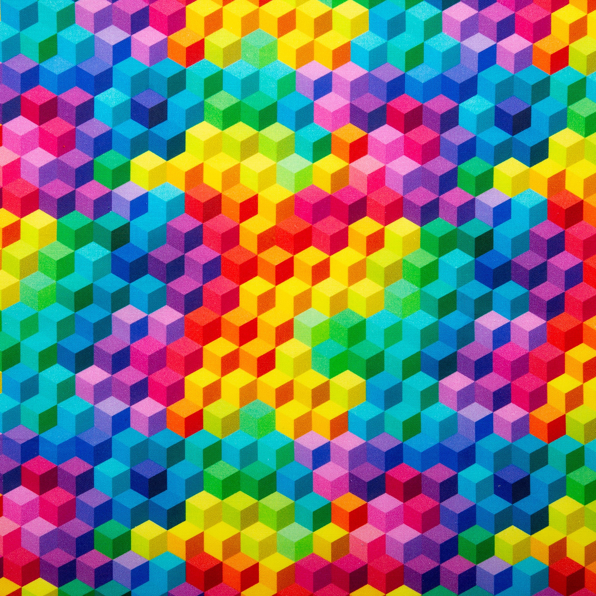 Printed Cotton - MOOK ESSENTIALS - Rainbow Cube
