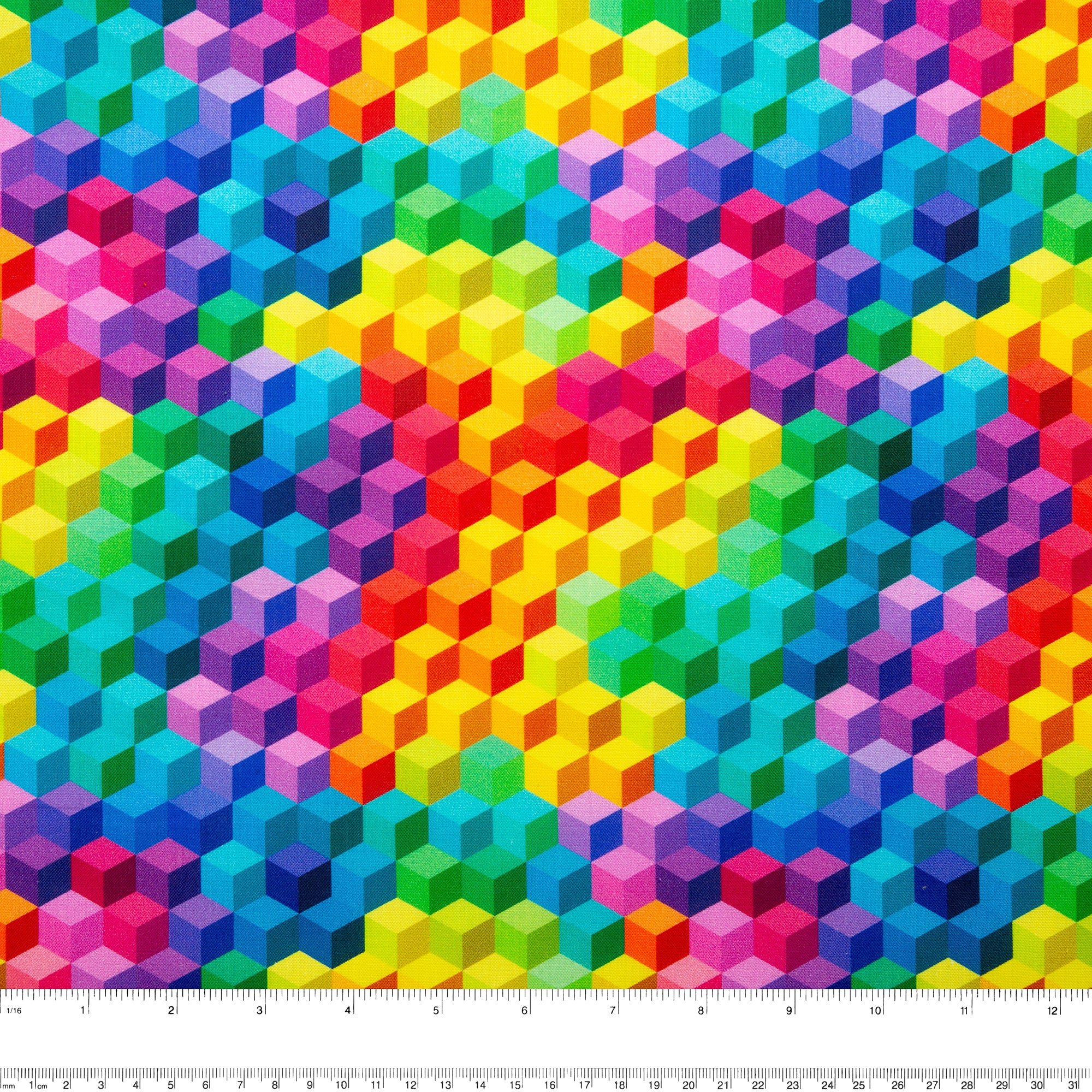 Printed Cotton - MOOK ESSENTIALS - Rainbow Cube - Image 3
