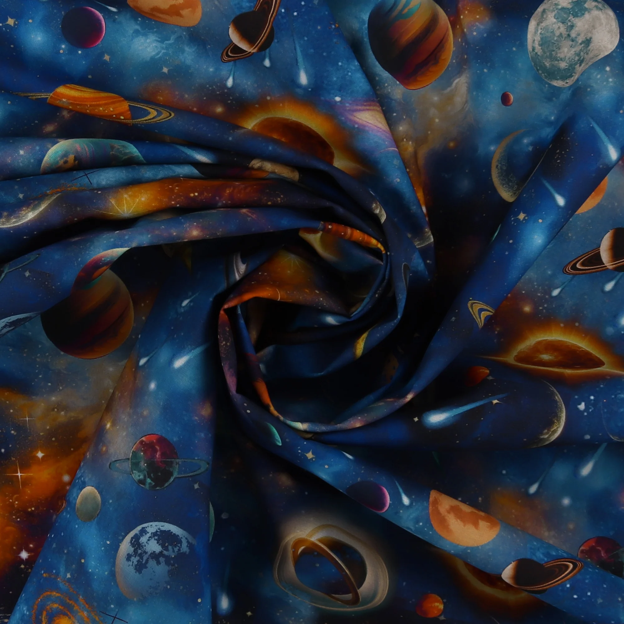 Printed Cotton - Out of this World - 001 - Blue - Image 2
