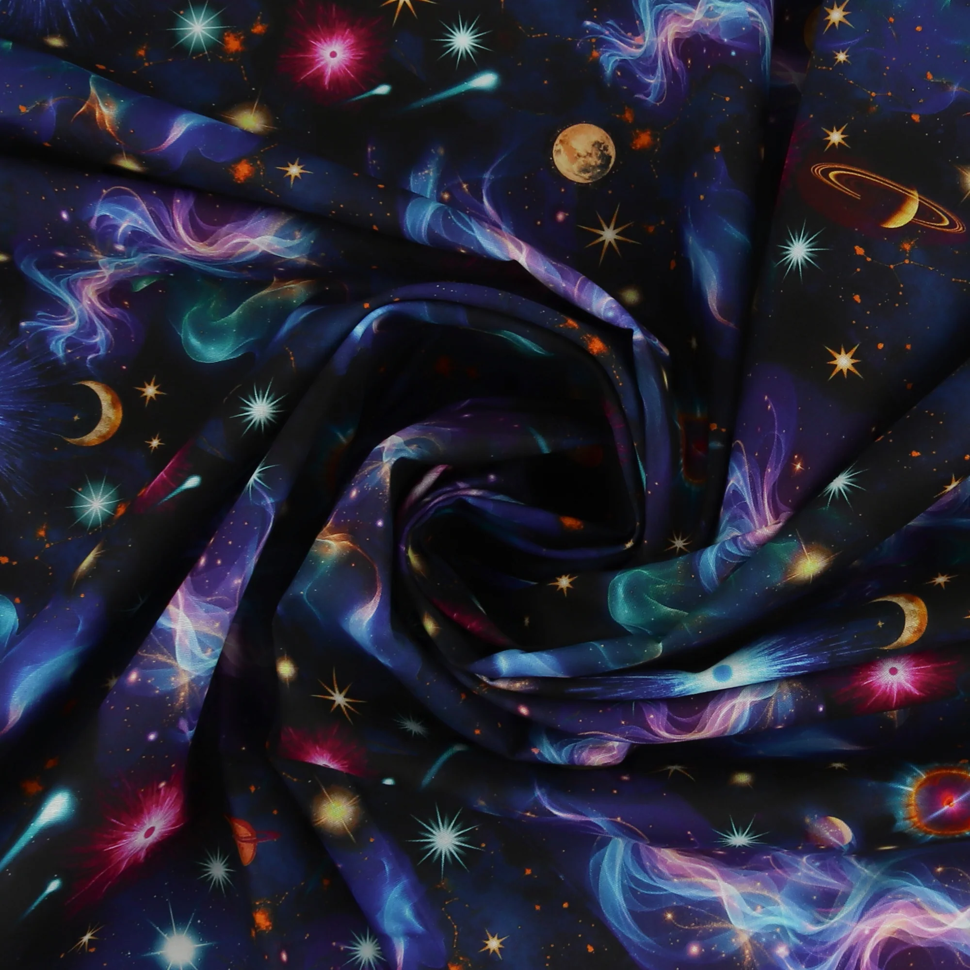 Printed Cotton - Out of this World - 004 - Multicolor - Image 2