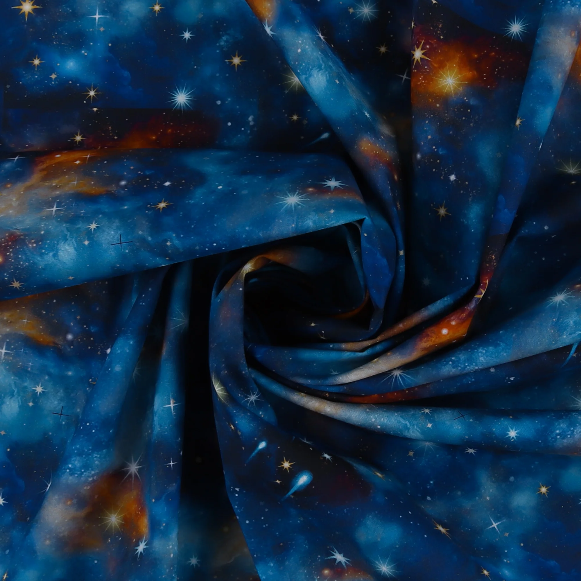 Printed Cotton - Out of this World - 006 - Blue - Image 2