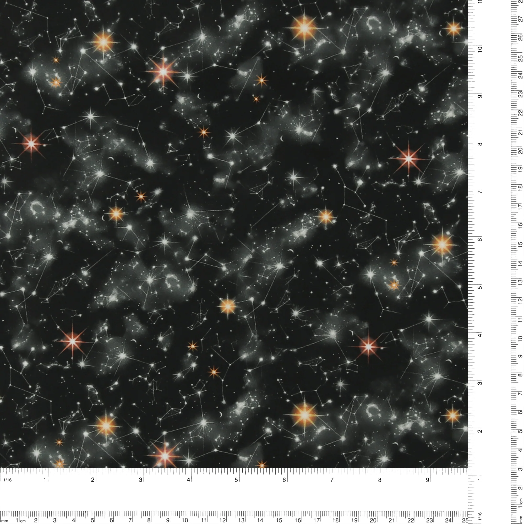 Printed Cotton - Out of this World - 008 - Black - Image 3