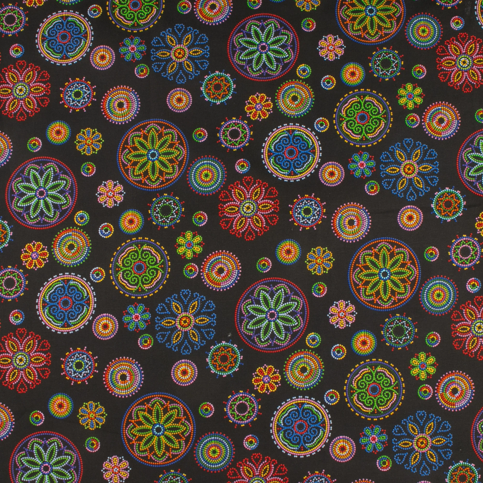 Printed Cotton - PRAIRIE CREEK - 006 - Black