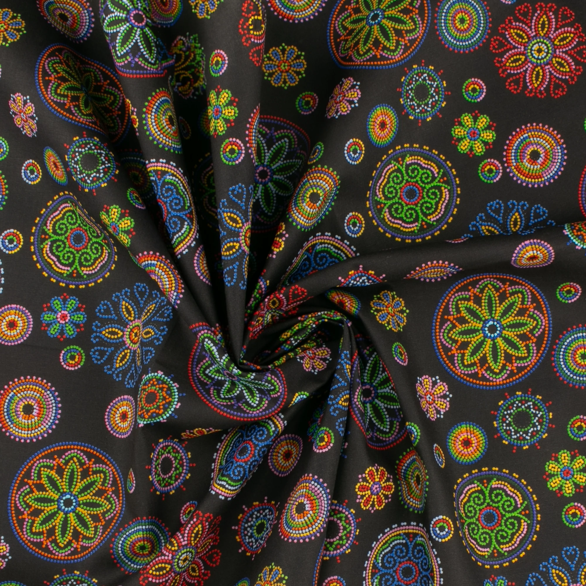 Printed Cotton - PRAIRIE CREEK - 006 - Black - Image 2