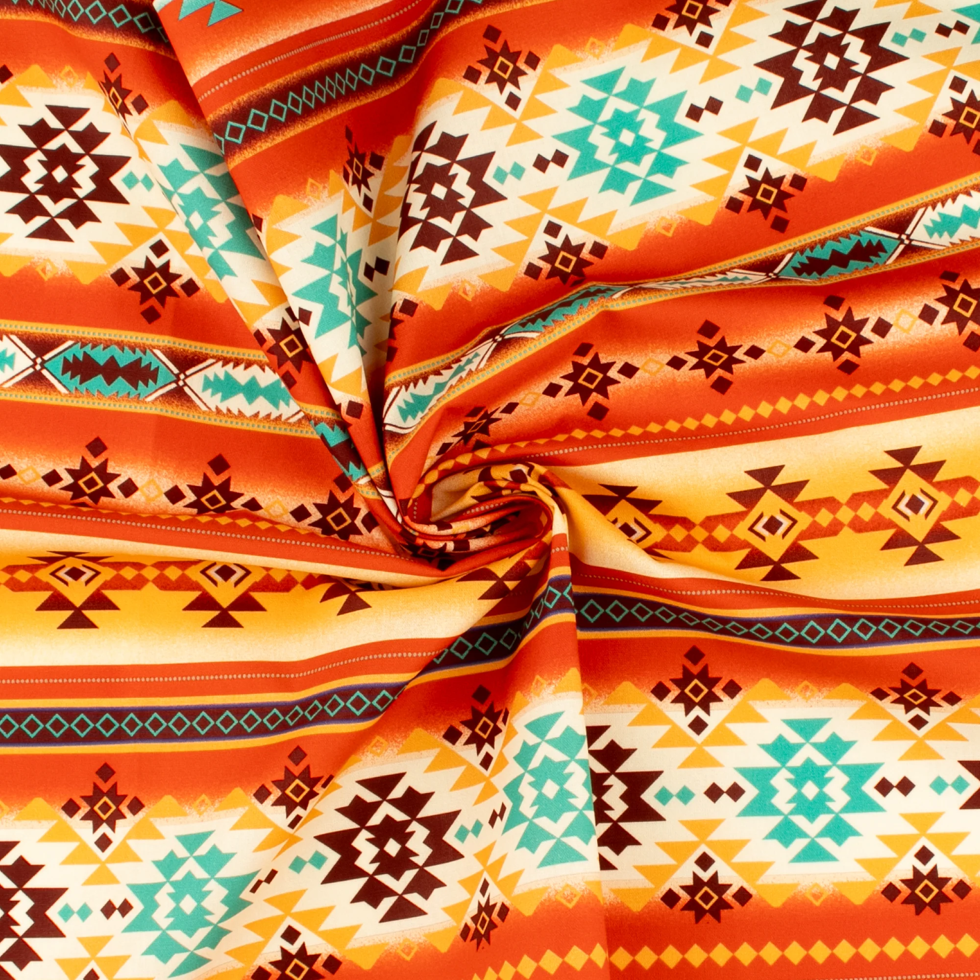 Printed Cotton - PRAIRIE CREEK - 010 - Teal - Image 2