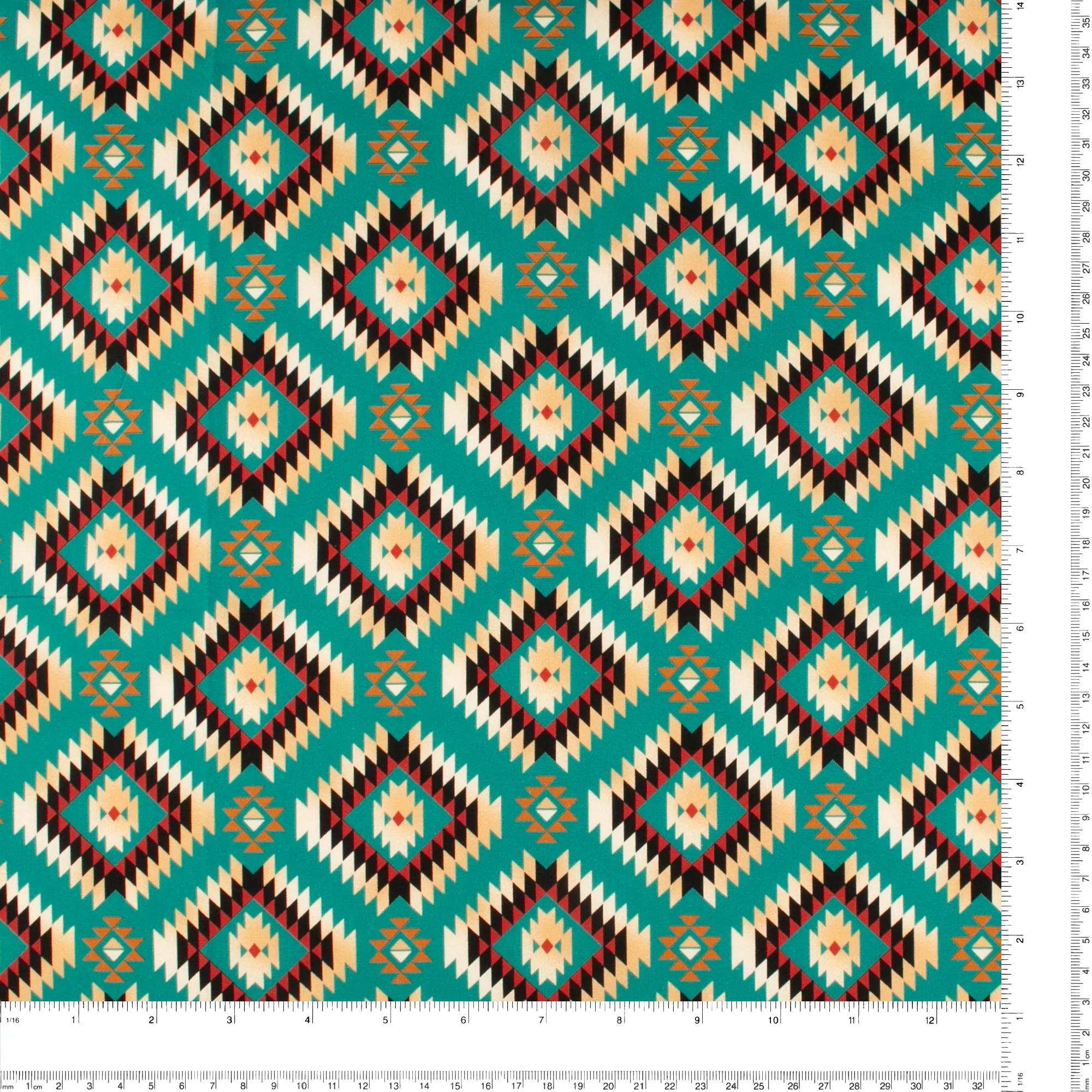 Printed Cotton - PRAIRIE CREEK - 012 - Teal - Image 3