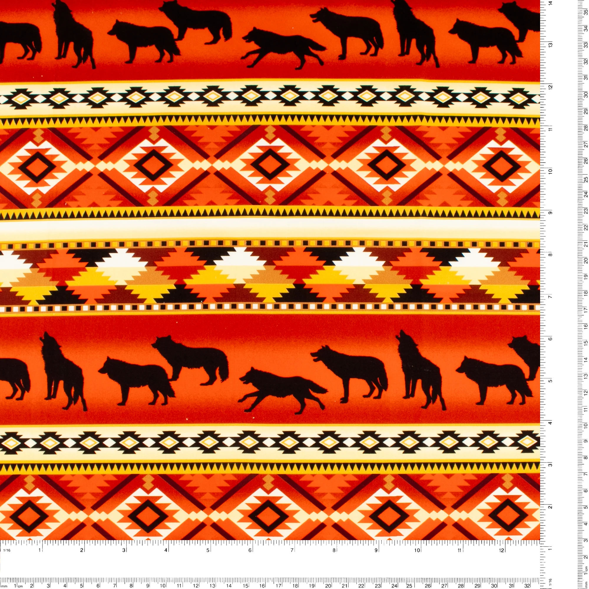 Printed Cotton - PRAIRIE CREEK - 019 - Orange - Image 3