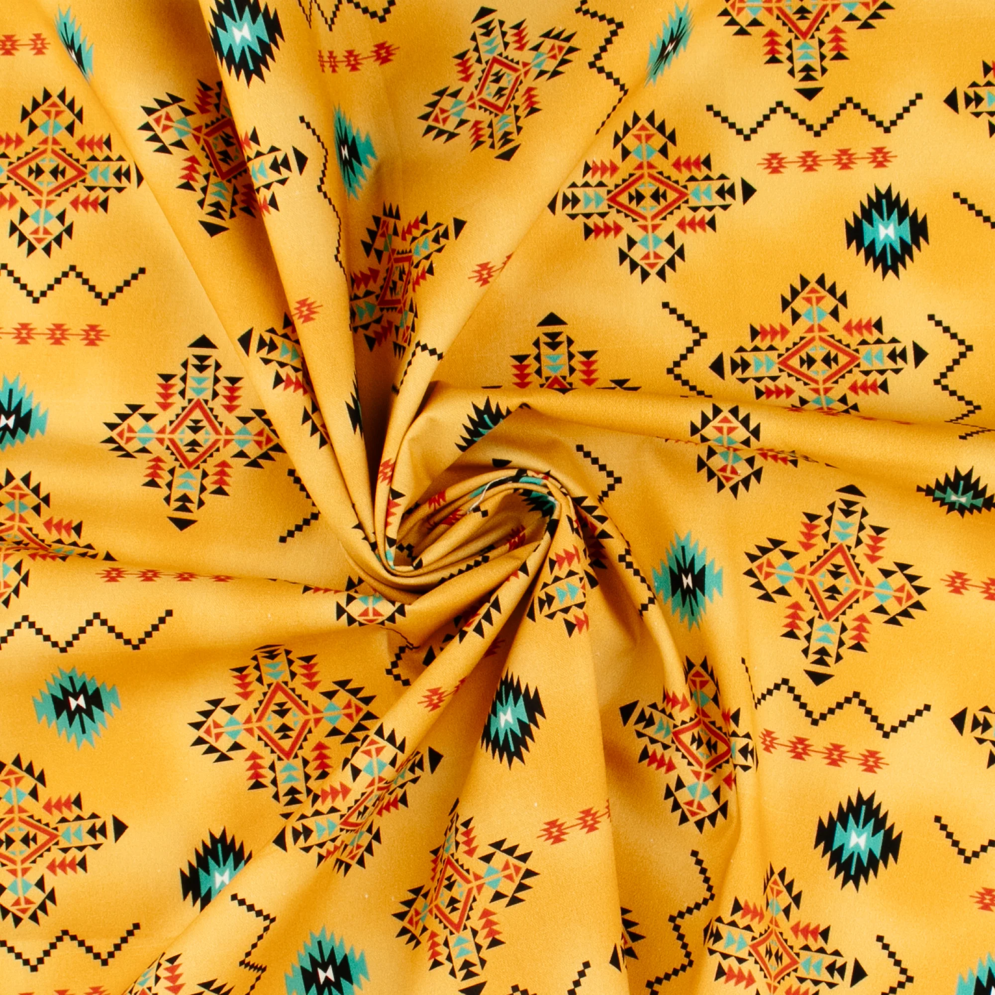 Printed Cotton - PRAIRIE CREEK - 022 - Gold - Image 2