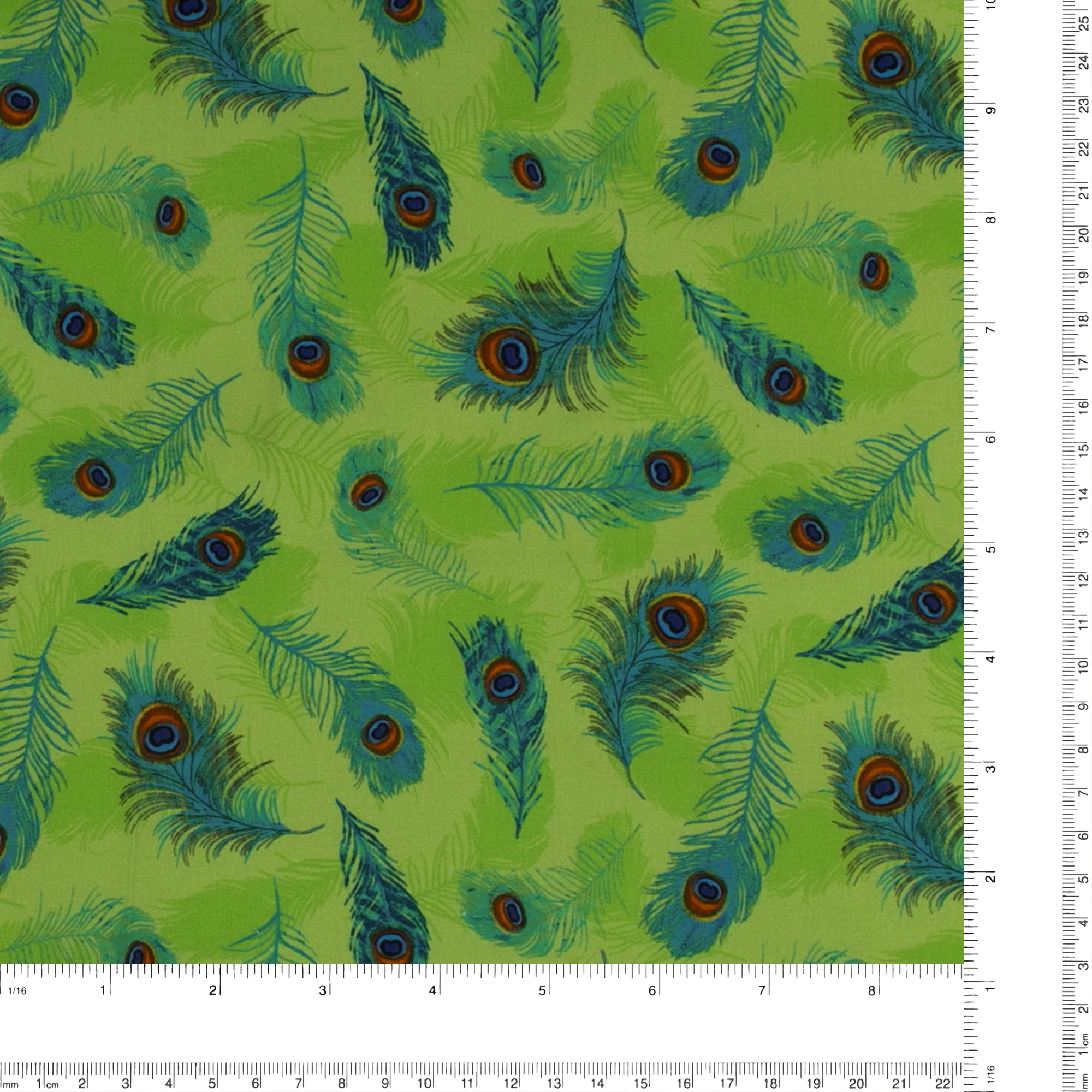 Printed Cotton - PROMENADE - 002 - Green - Image 3