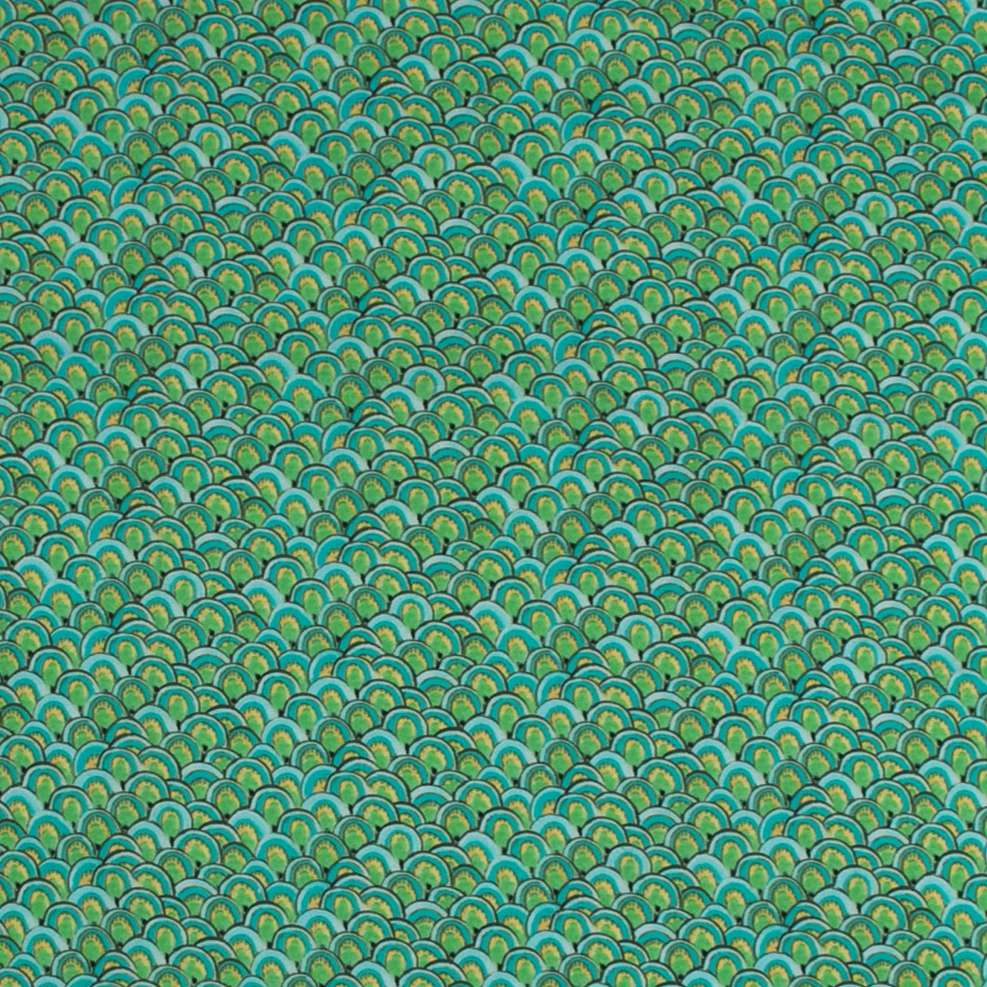 Printed Cotton - PROMENADE - 005 - Green