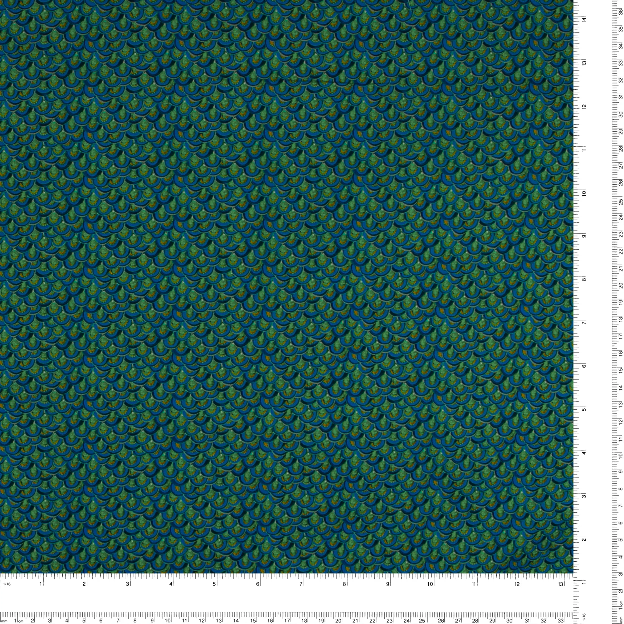 Printed Cotton - PROMENADE - 006 - Blue - Image 3