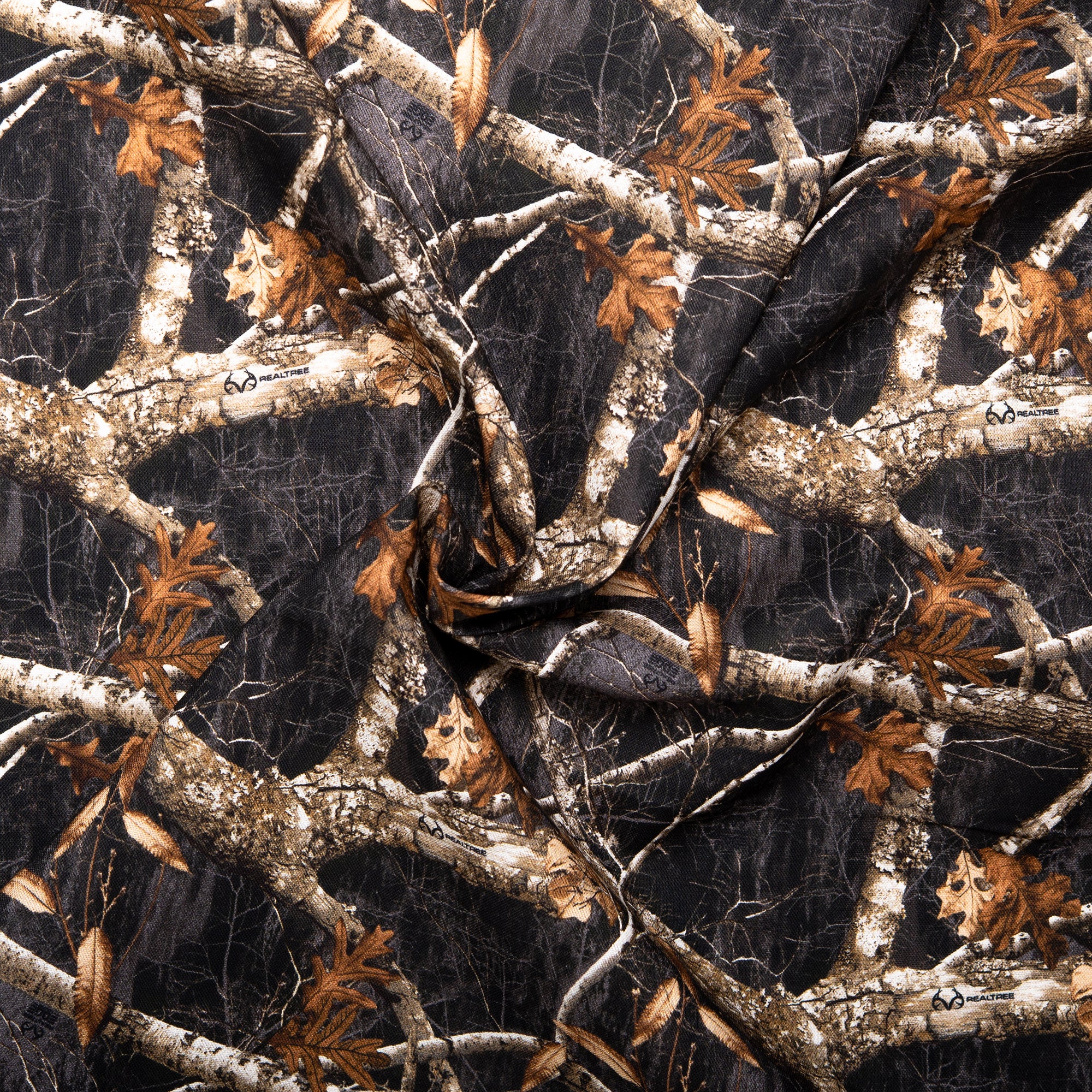 Printed cotton - REAL TREE - Black - Image 2