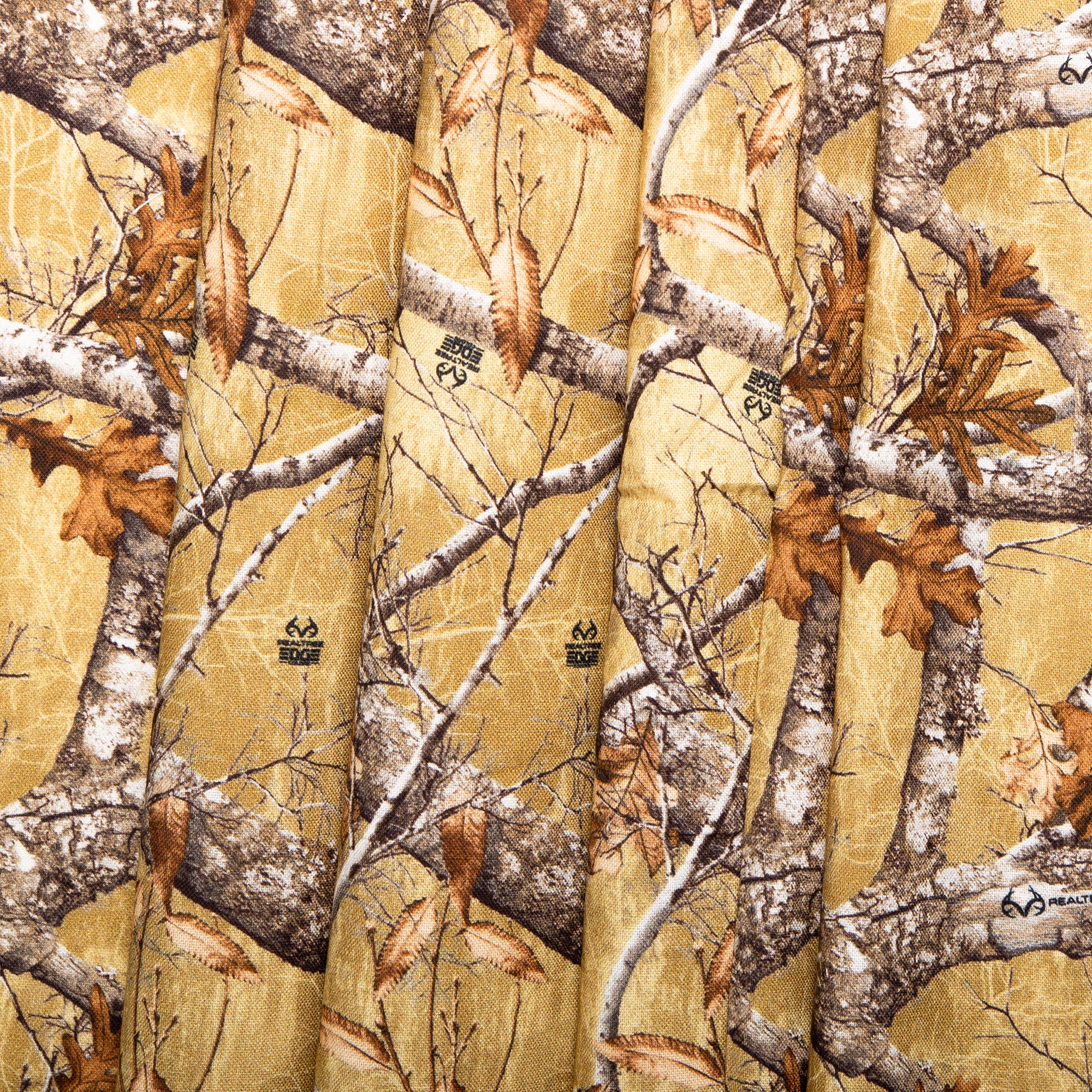 Printed cotton - REAL TREE - Brown - Image 4