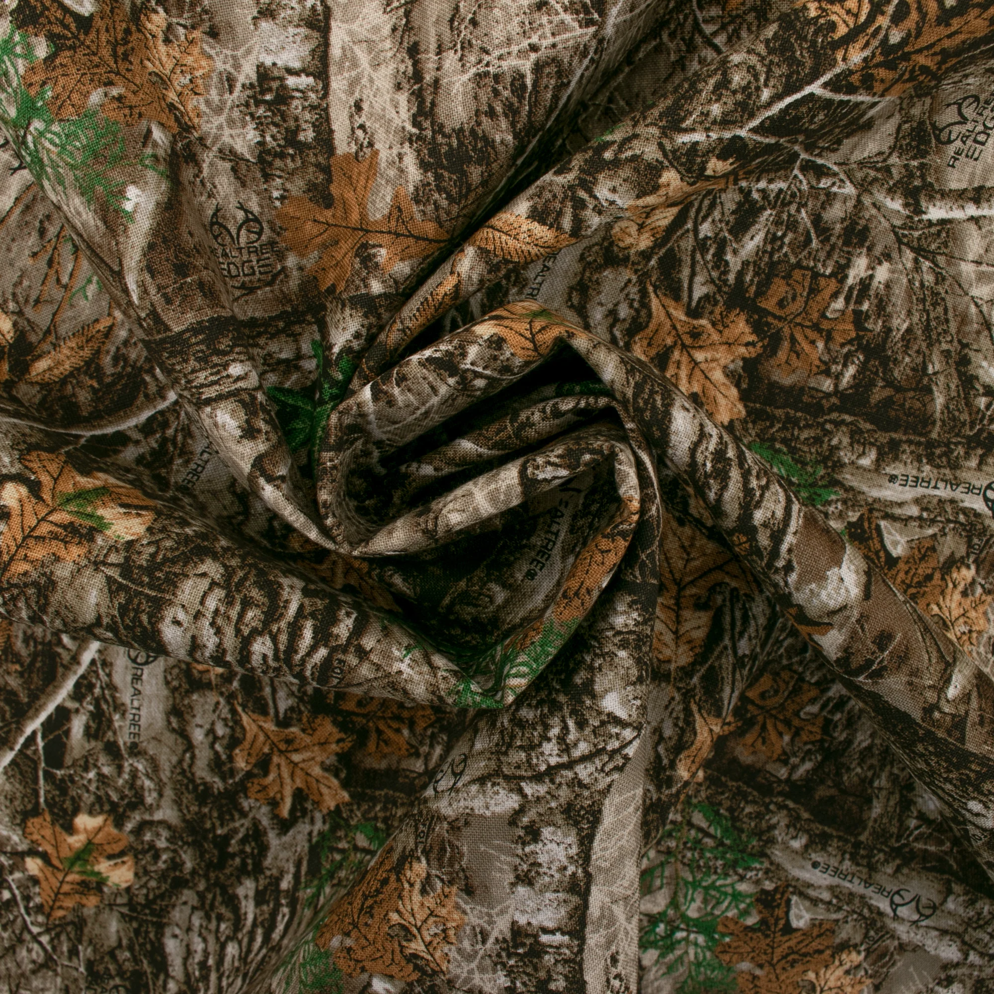 Printed cotton - REAL TREE - Brown / Beige - Image 2