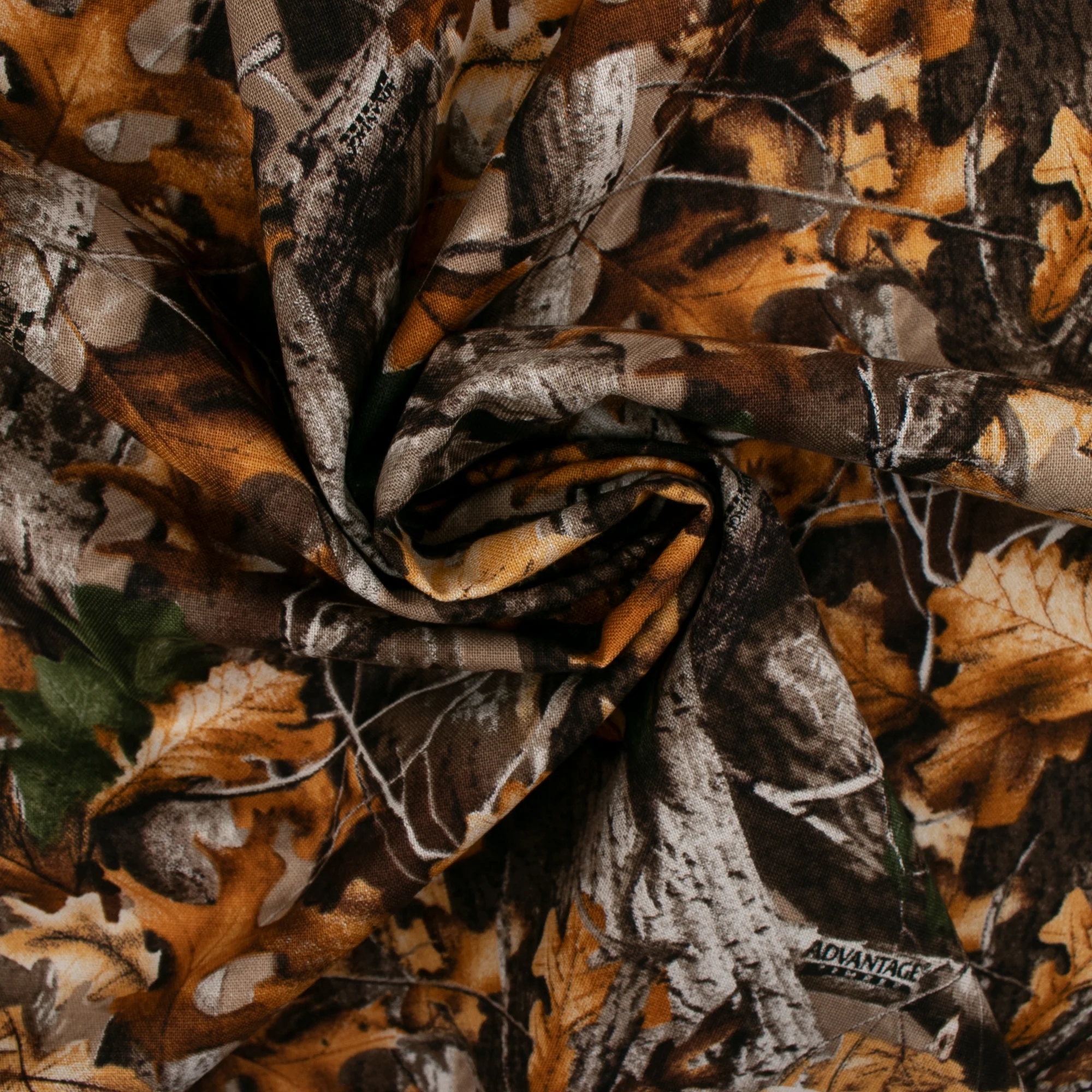 Printed cotton - REAL TREE - Brown / Orange - Image 2