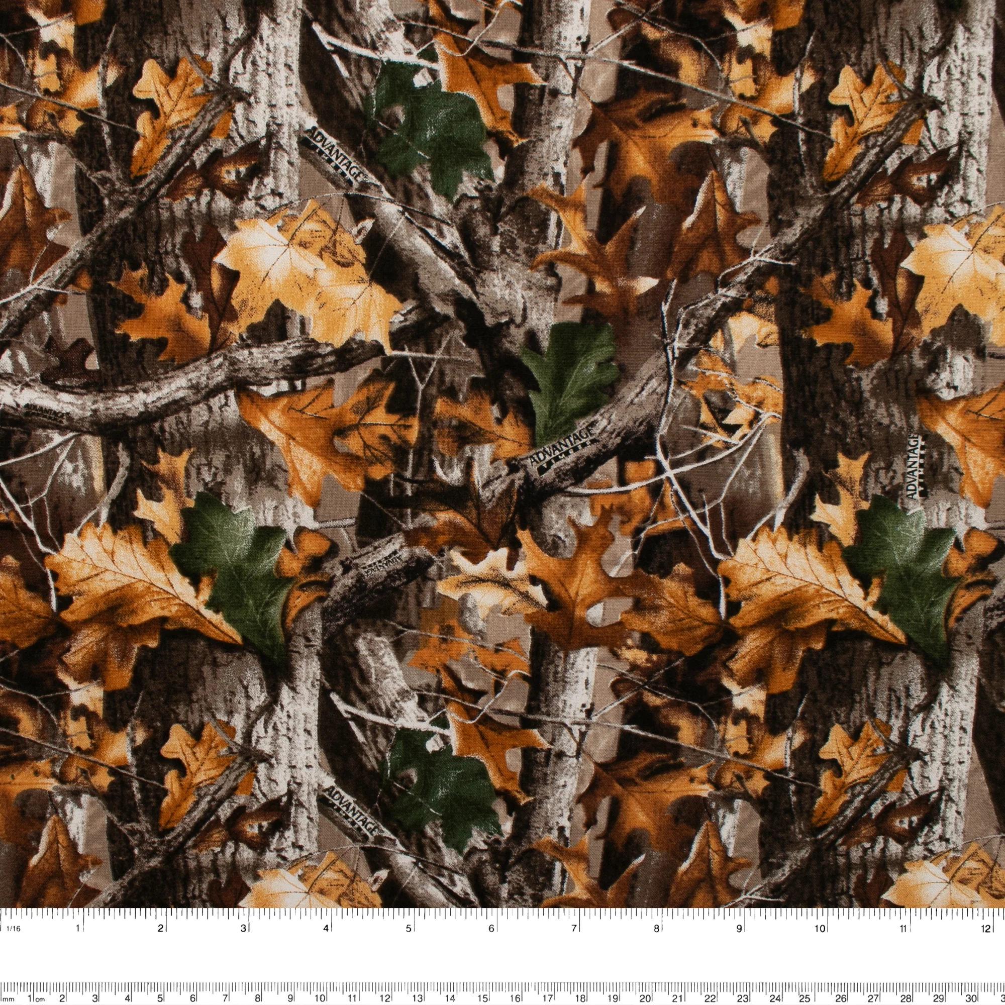Printed cotton - REAL TREE - Brown / Orange - Image 3
