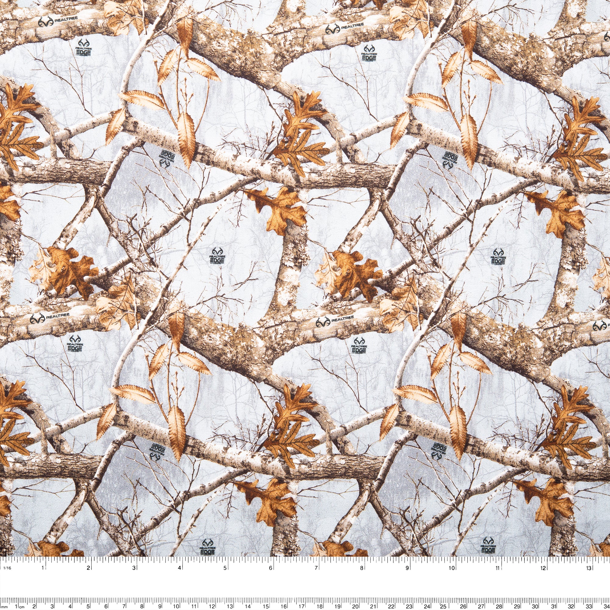 Printed cotton - REAL TREE - Grey - Image 3