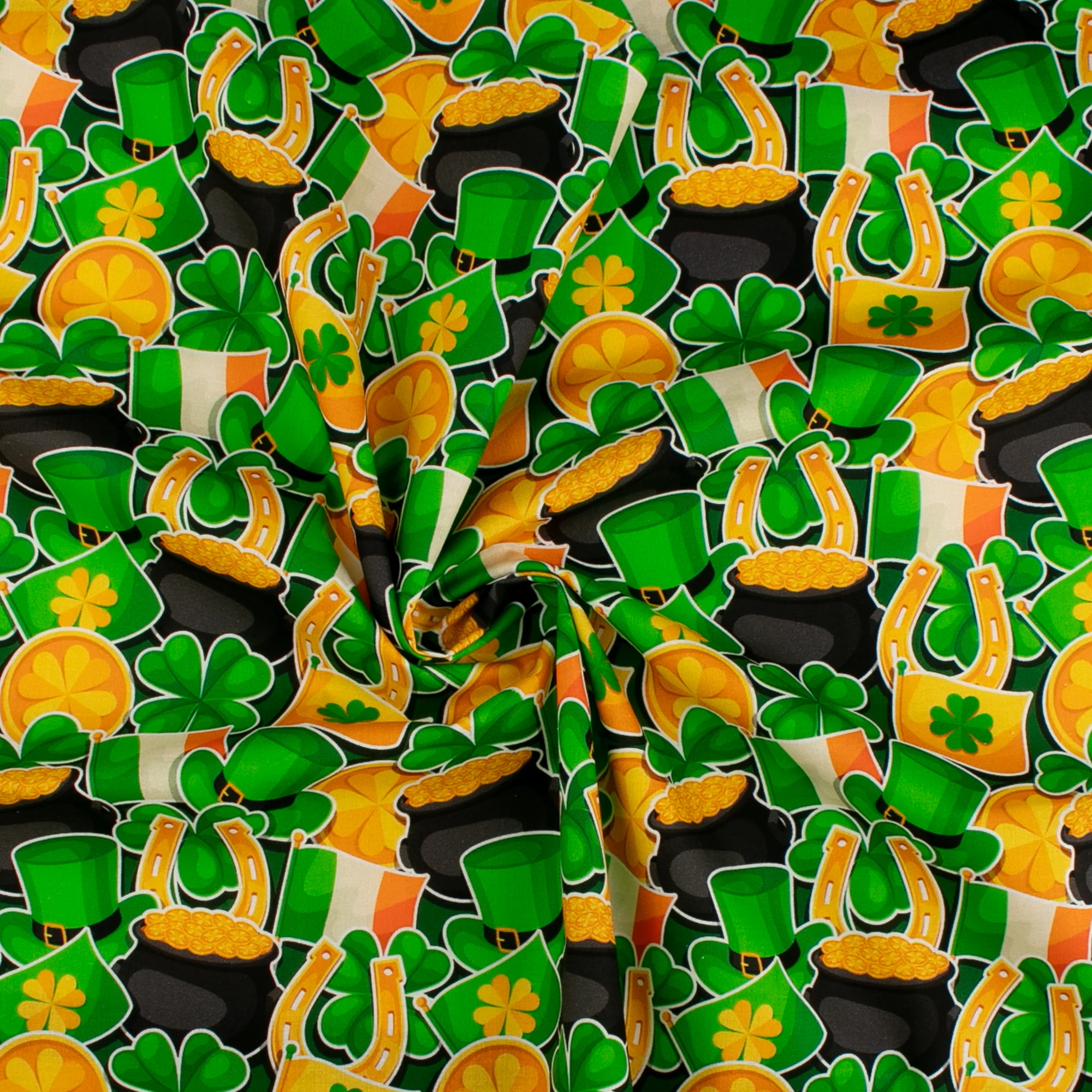 Printed Cotton - SAINT-PATRICK - 021 - Black - Image 2