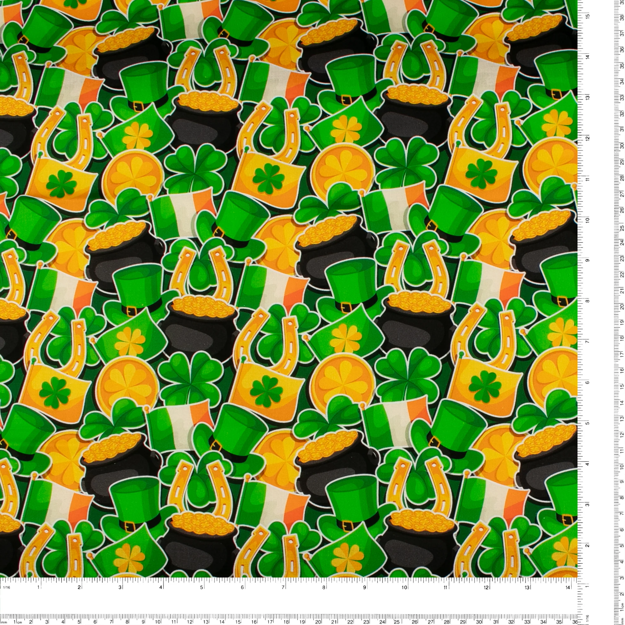 Printed Cotton - SAINT-PATRICK - 021 - Black - Image 3