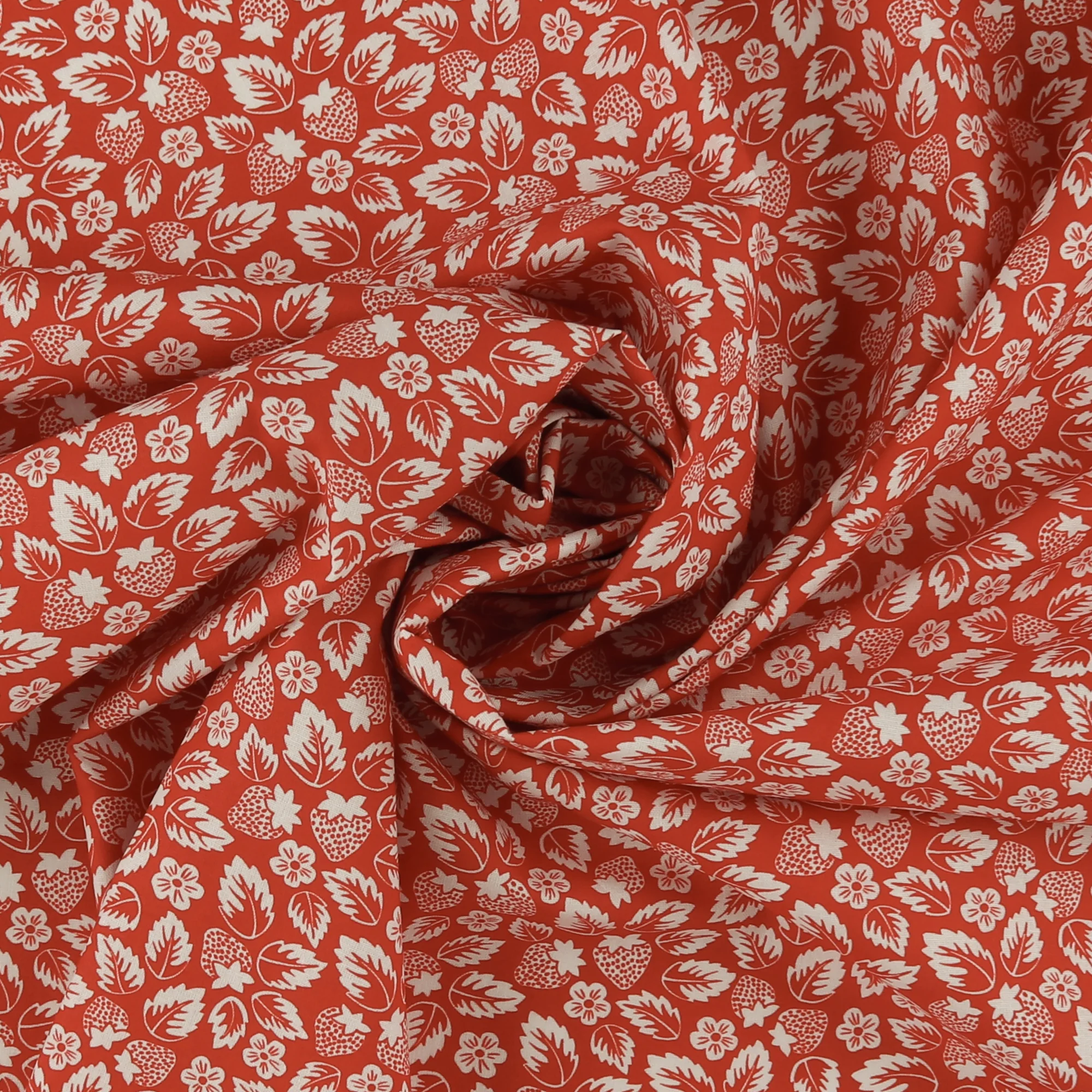 Printed Cotton - Strawberry Fields - 008 - Red - Image 2