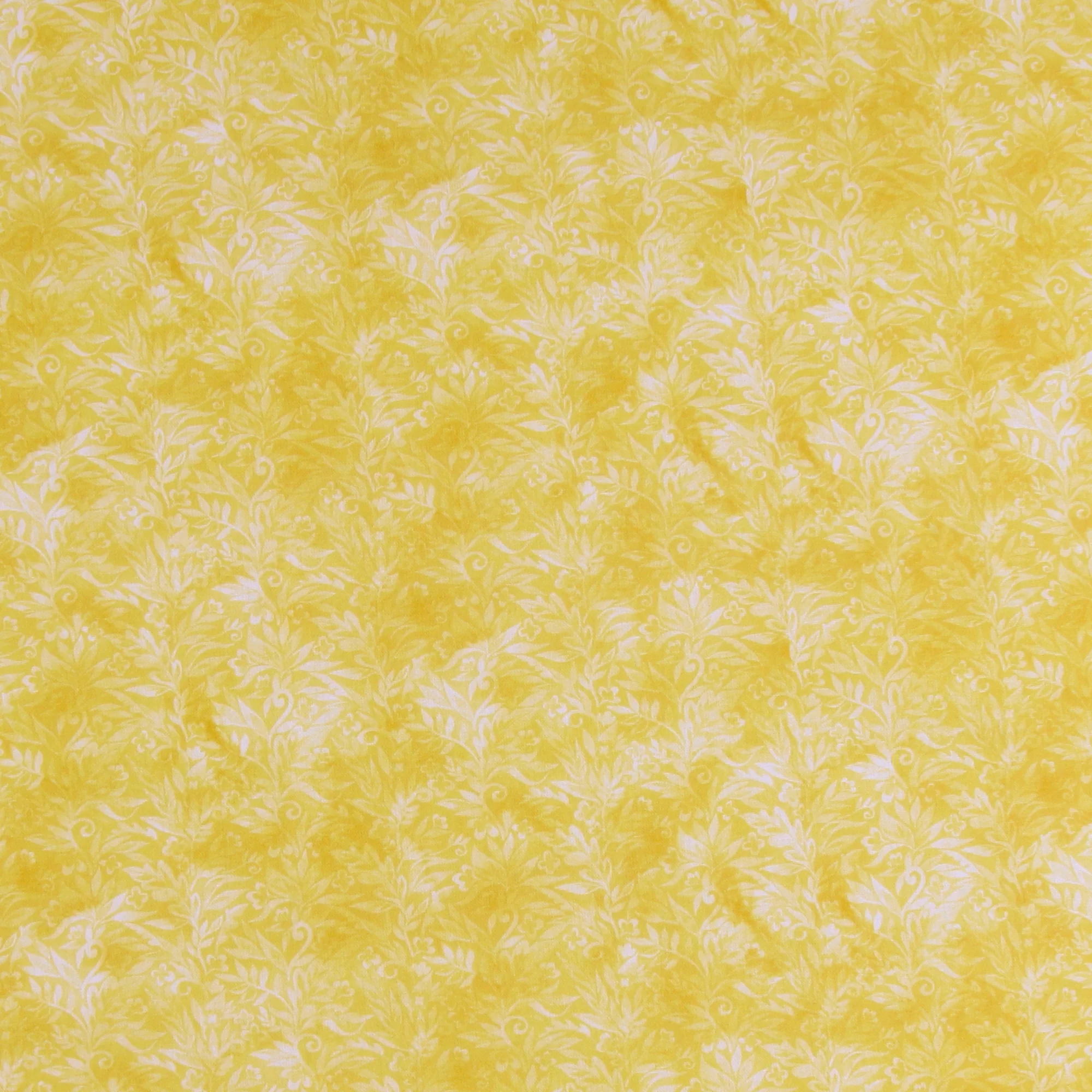 Printed Cotton - Tea Party - 010 - Bright Yellow