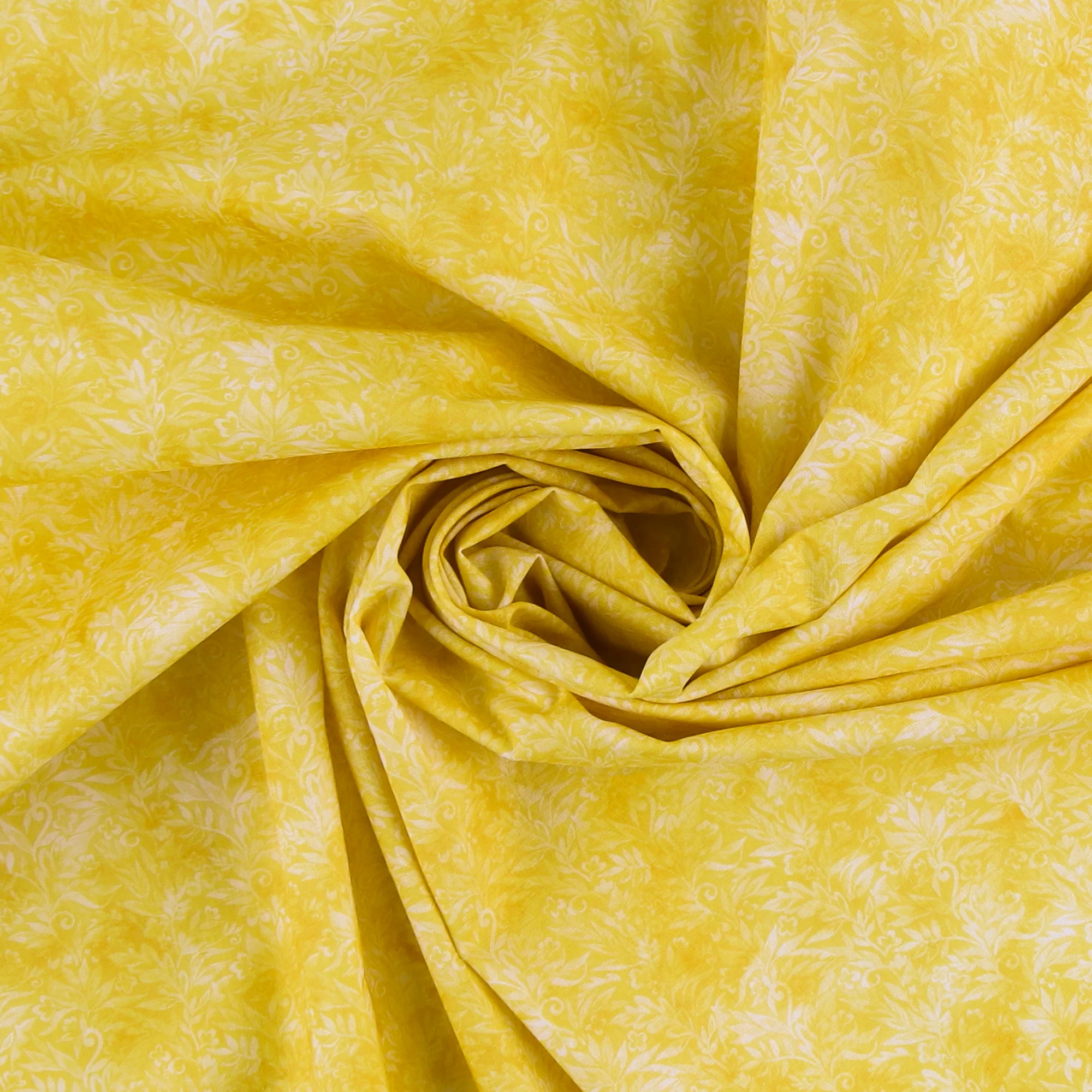 Printed Cotton - Tea Party - 010 - Bright Yellow - Image 2