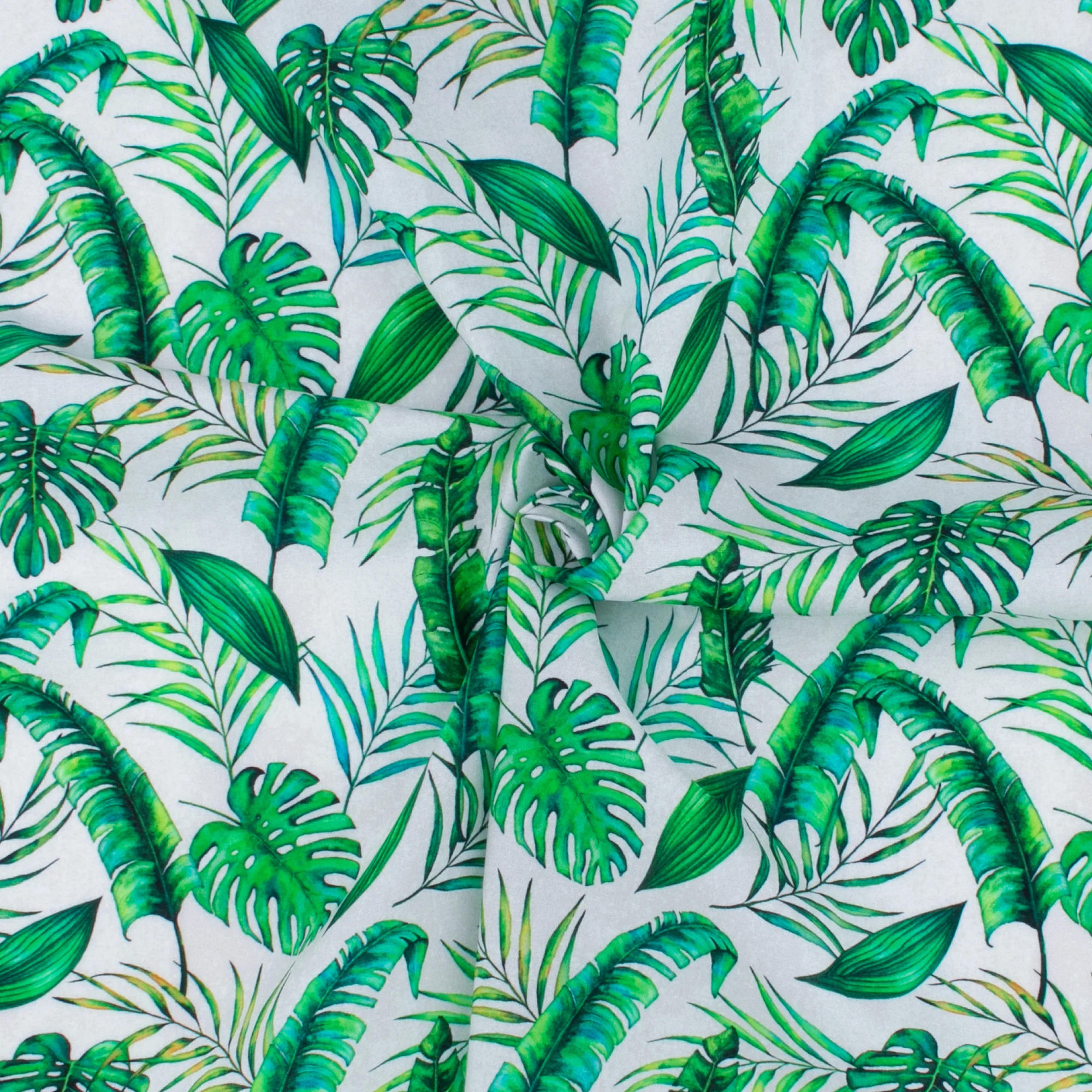 Printed Cotton - TROPICAL PARADISE - 004 - White - Image 2