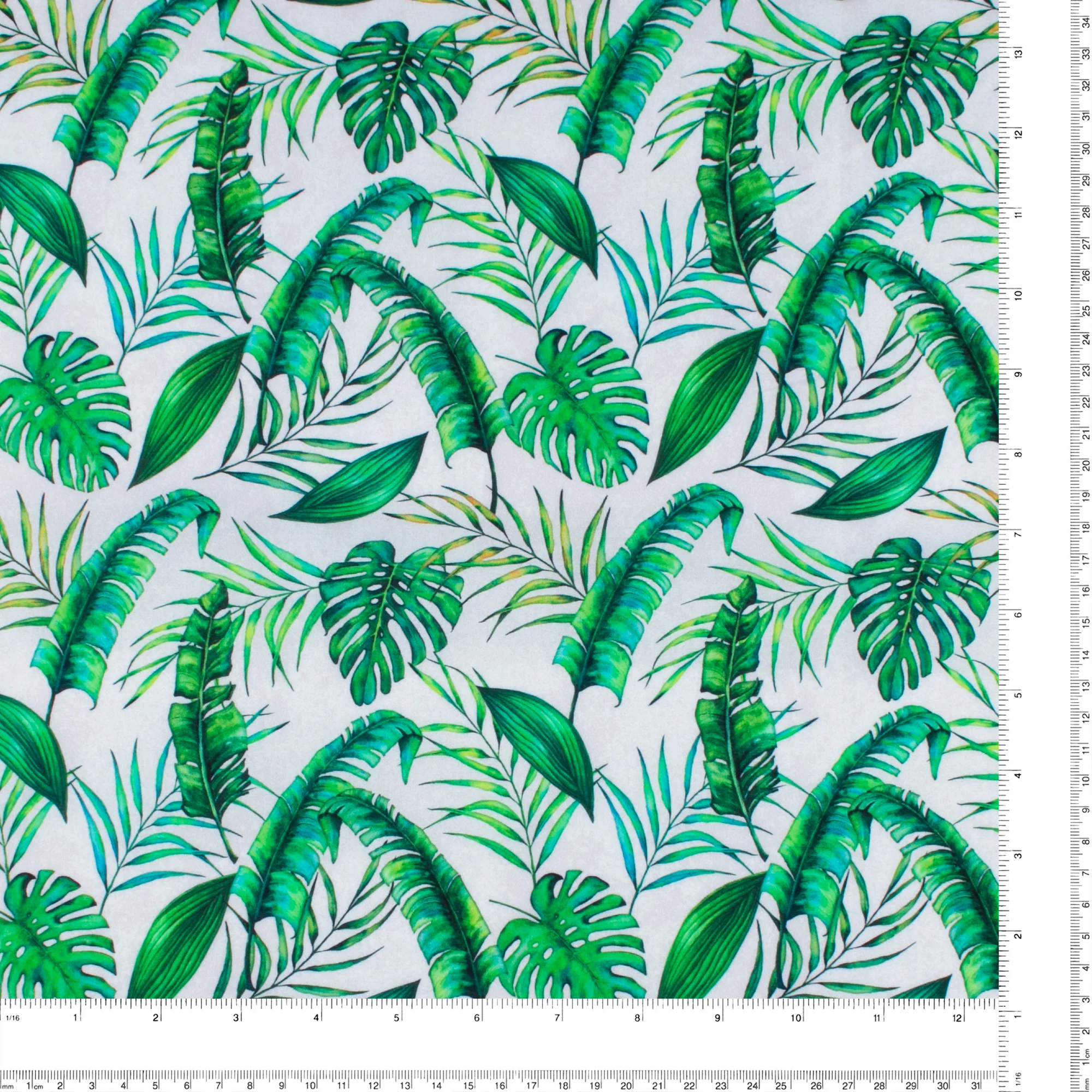 Printed Cotton - TROPICAL PARADISE - 004 - White - Image 3