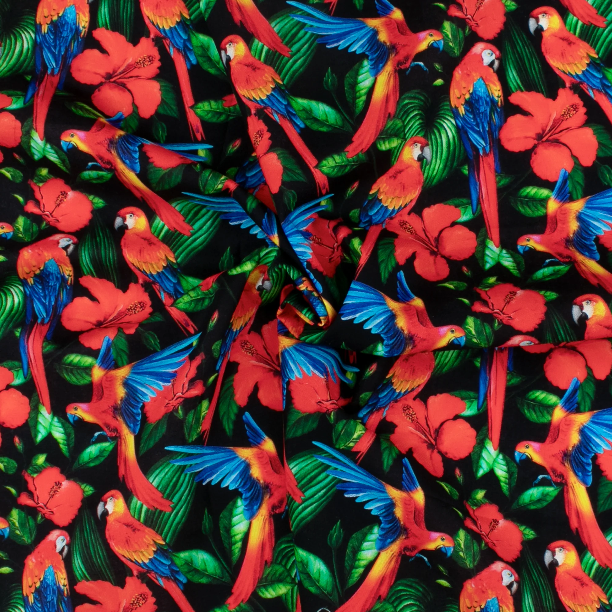 Printed Cotton - TROPICAL PARADISE - 006 - Black - Image 2