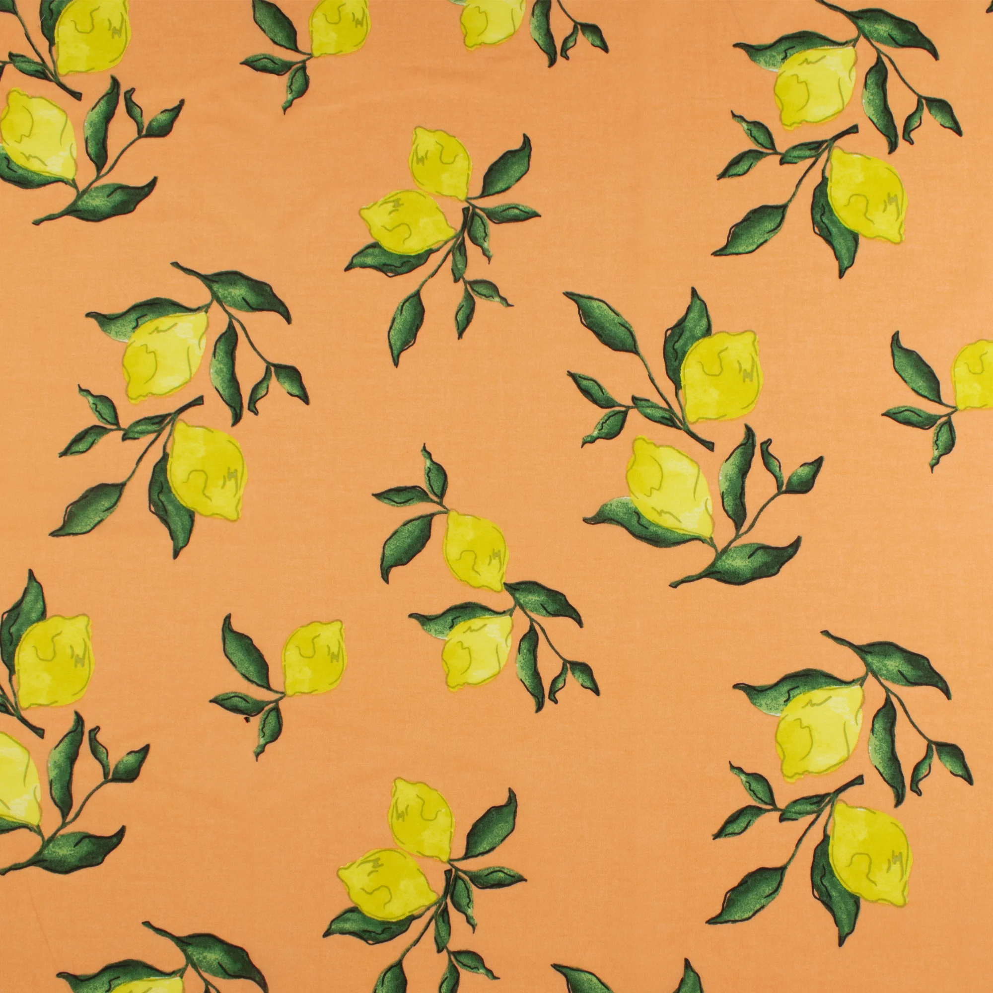 Printed Cotton Voile - ALICE - 006 - Cantaloupe