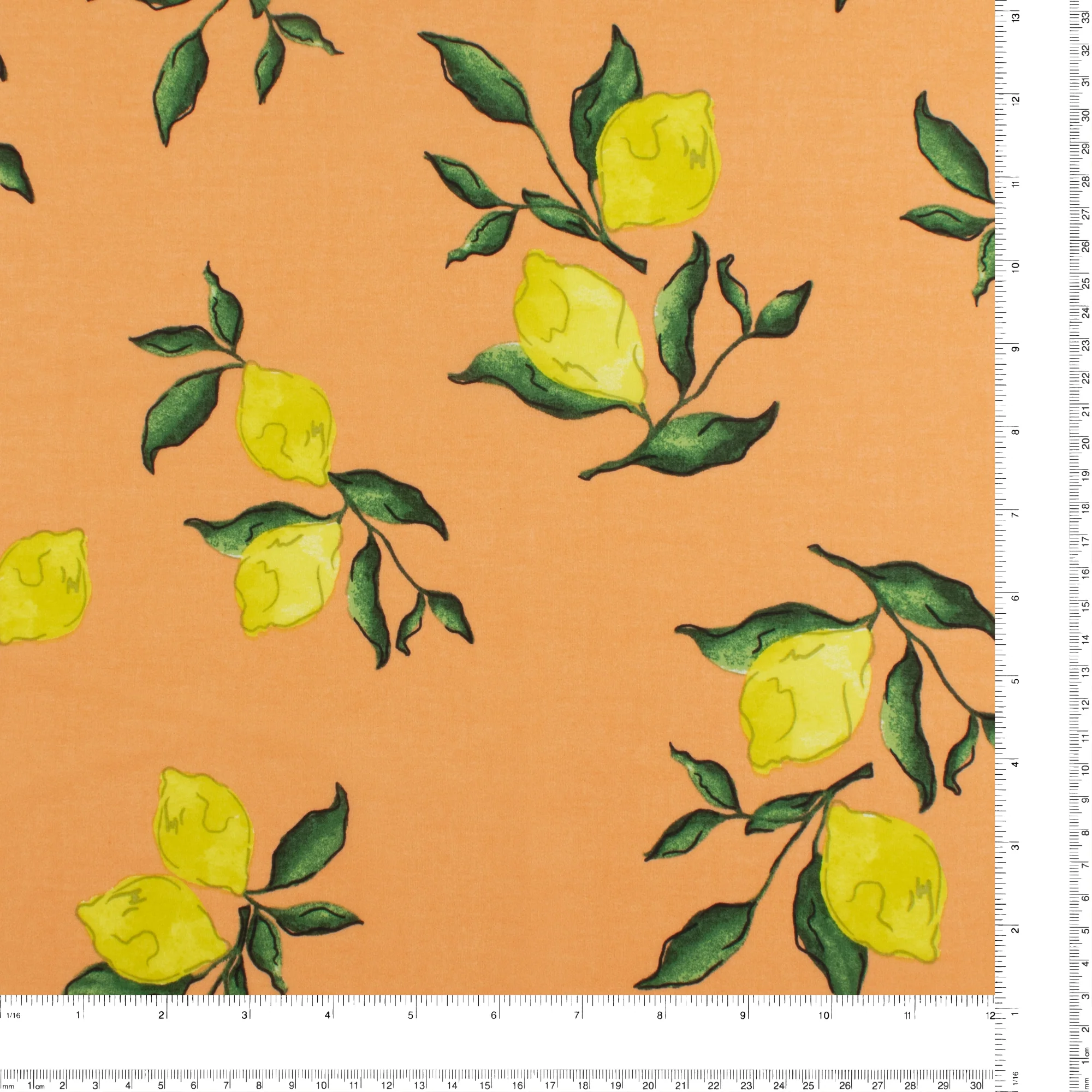 Printed Cotton Voile - ALICE - 006 - Cantaloupe - Image 3
