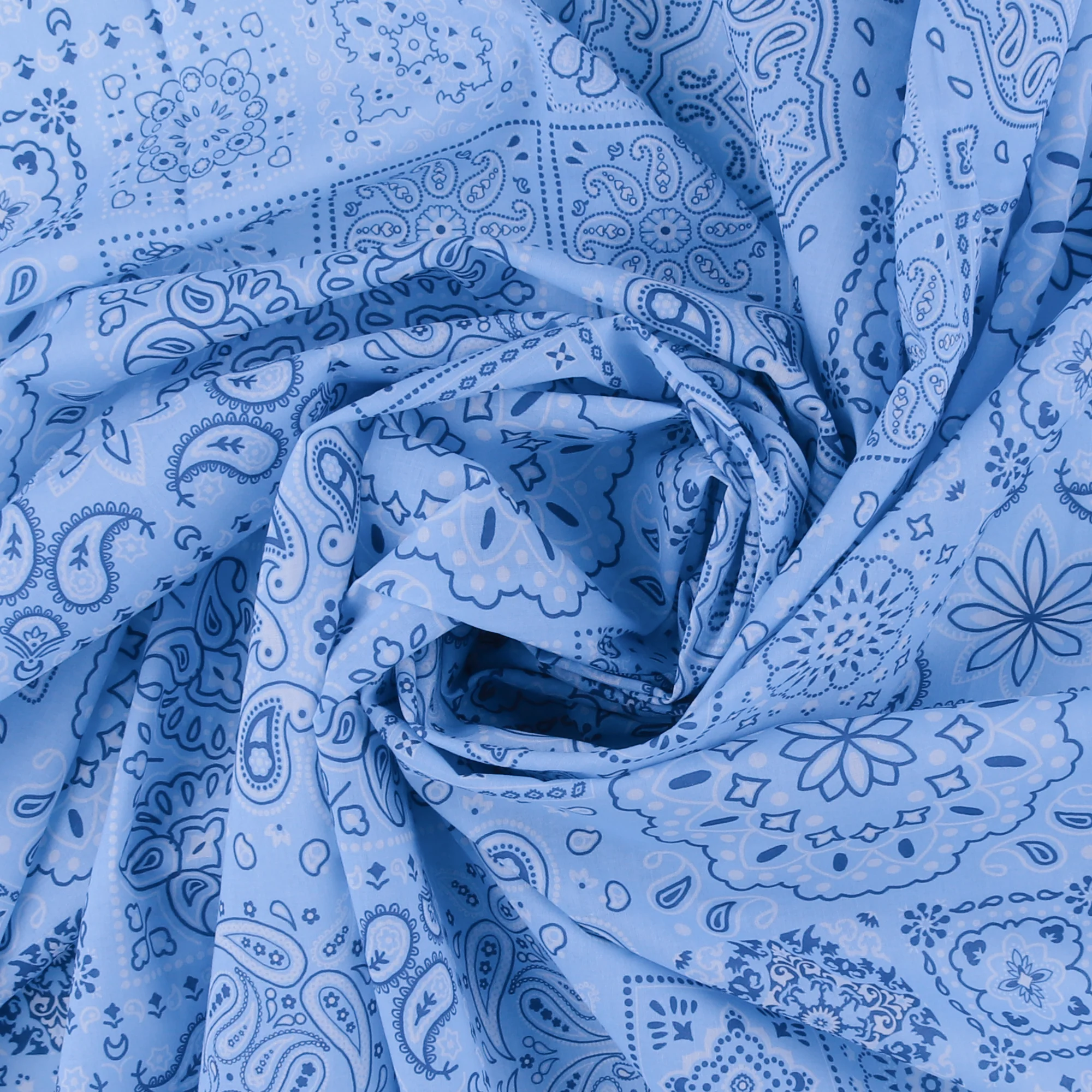 Printed Cotton Voile - EVERYDAY BLUES - 003 - Light Blue - Image 2