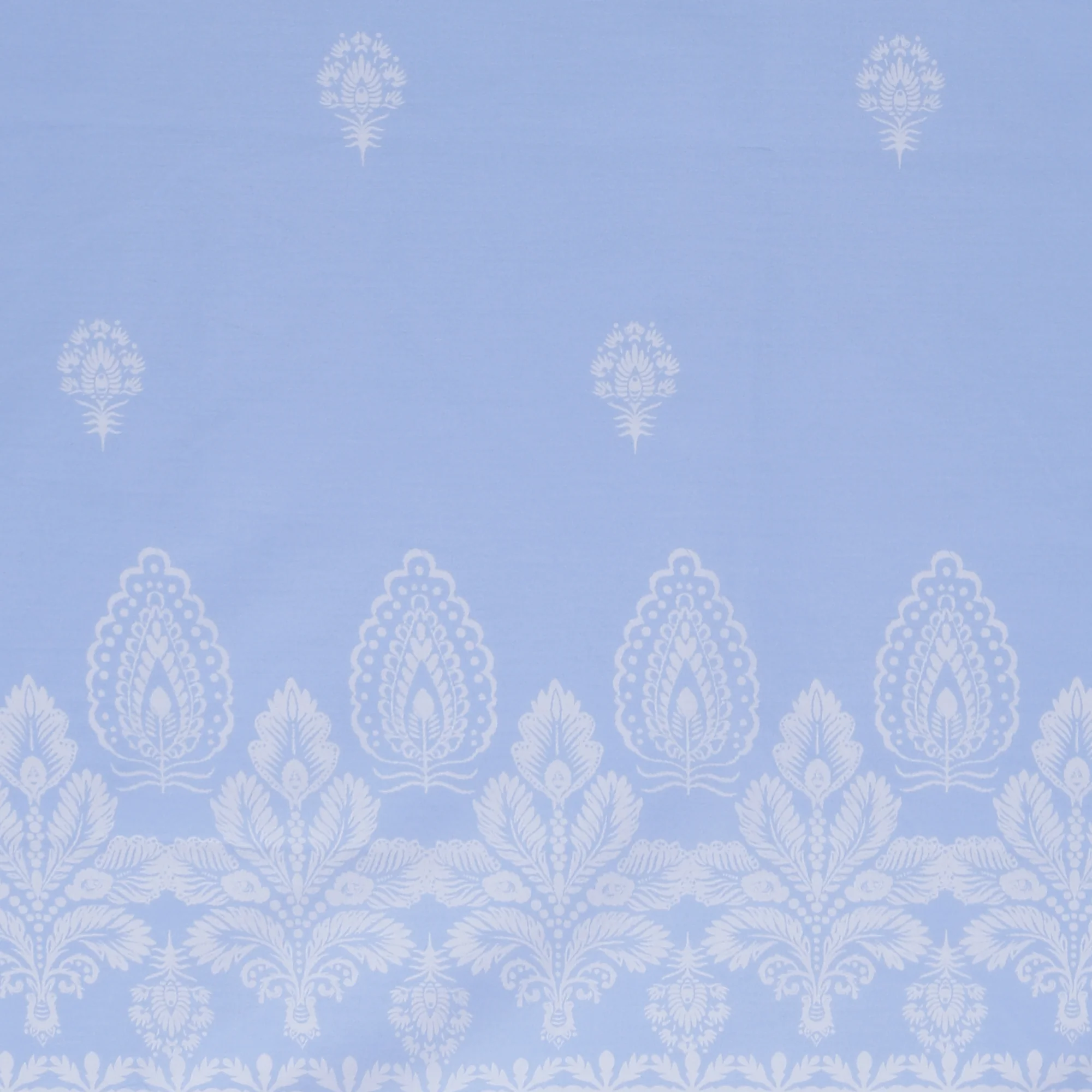 Printed Cotton Voile - EVERYDAY BLUES - 007 - Light Blue