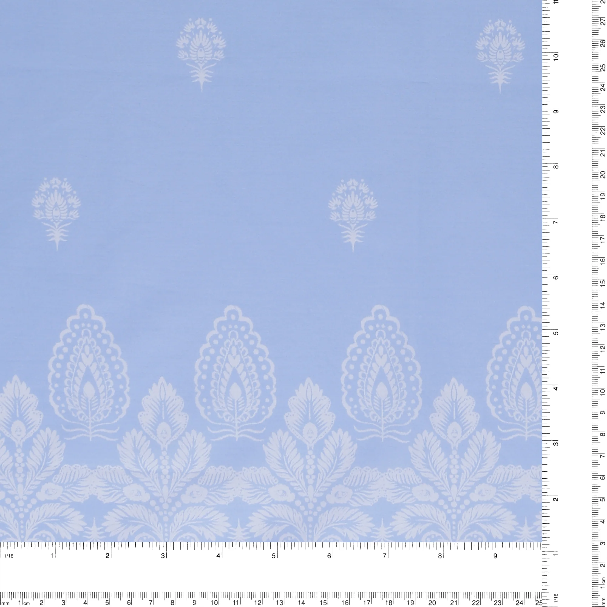 Printed Cotton Voile - EVERYDAY BLUES - 007 - Light Blue - Image 3