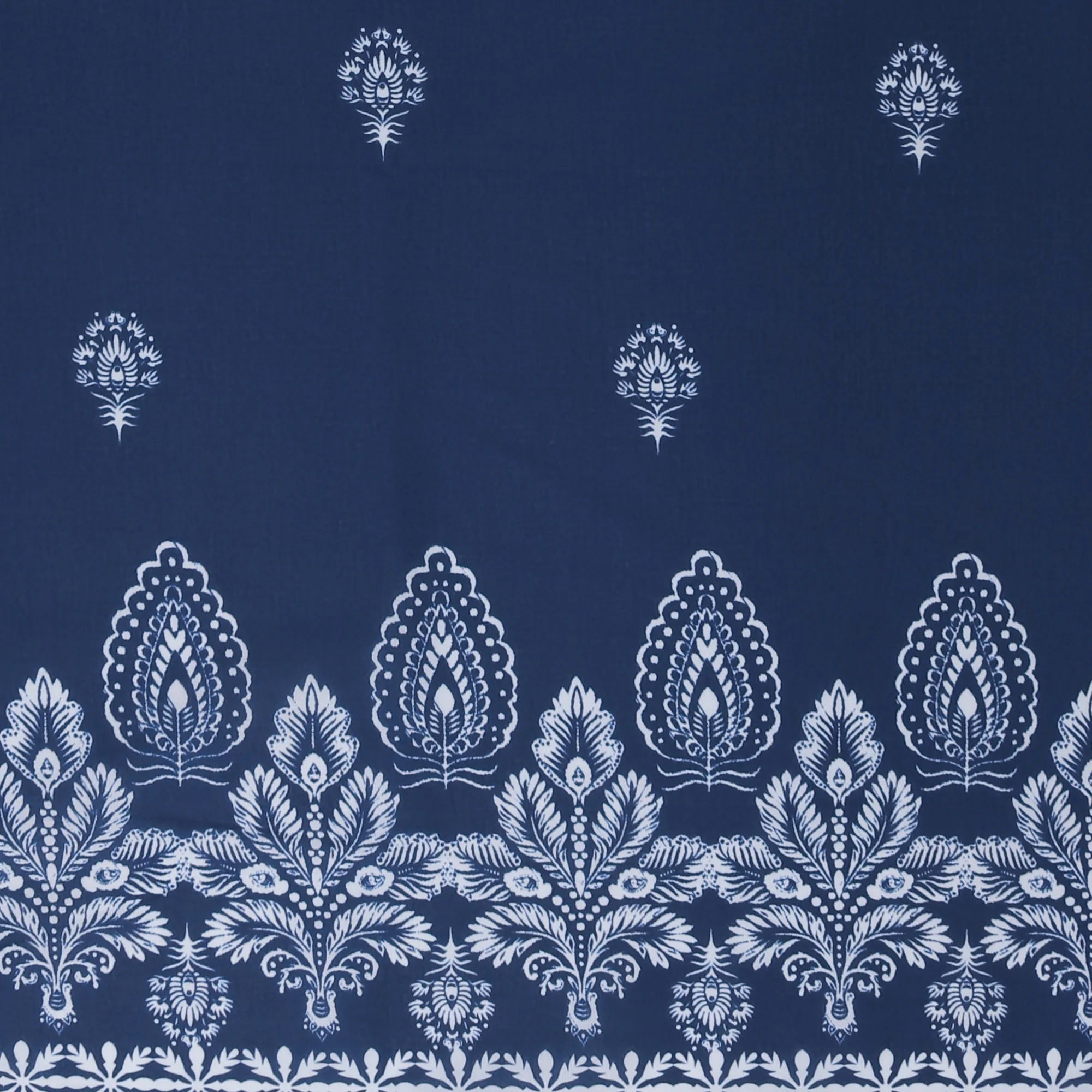 Printed Cotton Voile - EVERYDAY BLUES - 008 - Blue