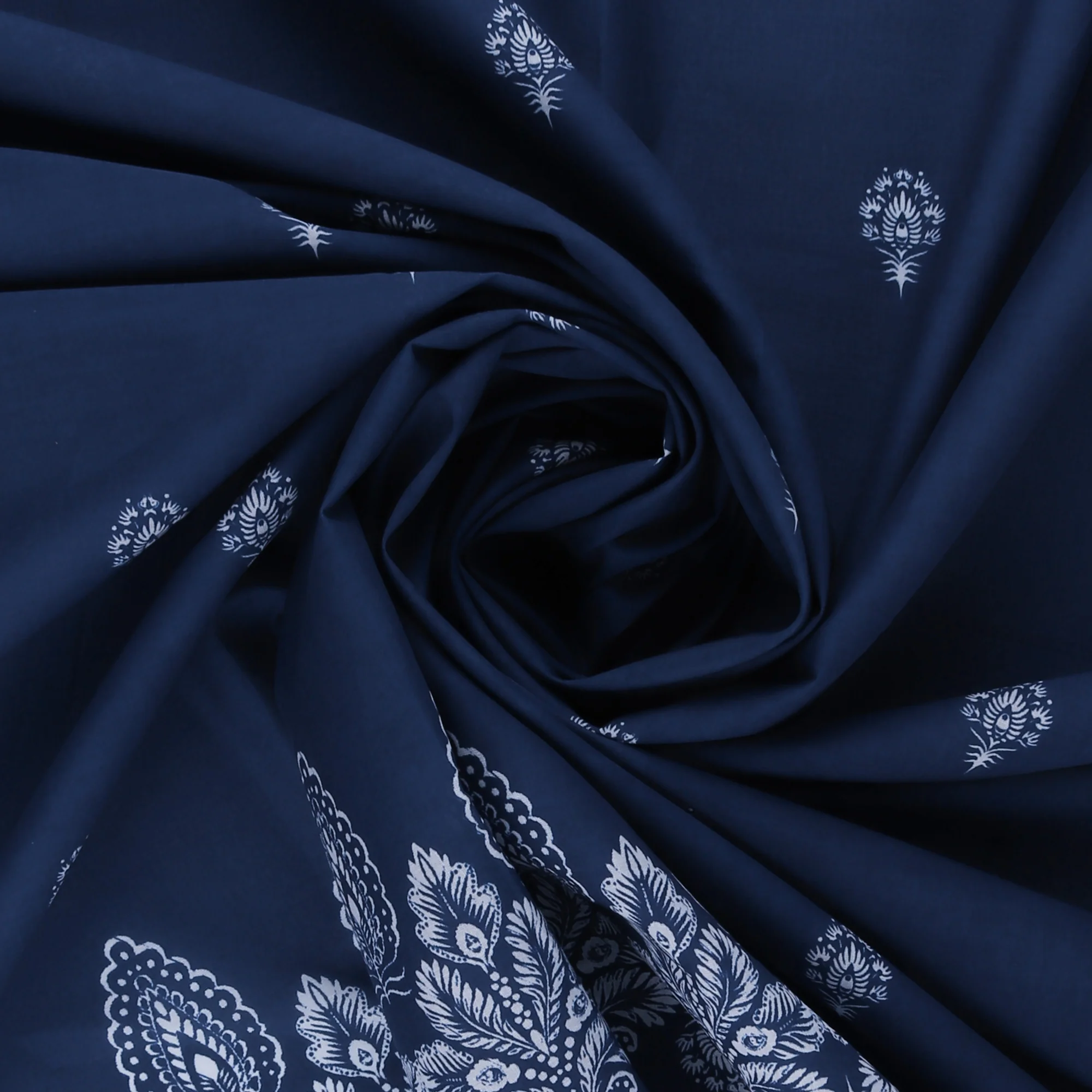 Printed Cotton Voile - EVERYDAY BLUES - 008 - Blue - Image 2