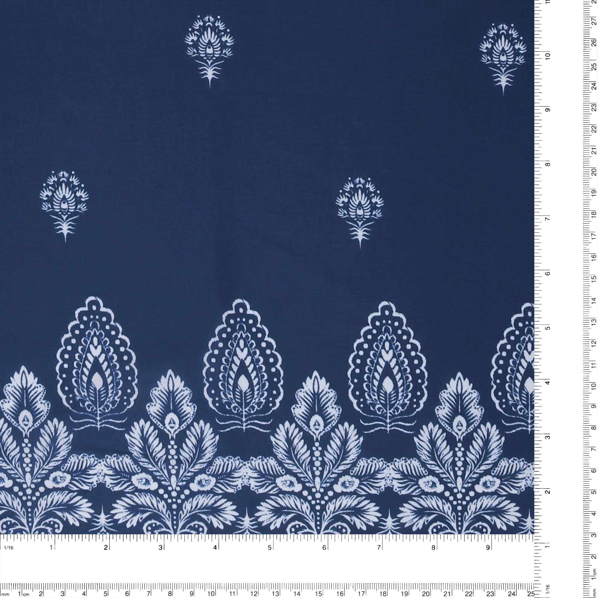 Printed Cotton Voile - EVERYDAY BLUES - 008 - Blue - Image 3